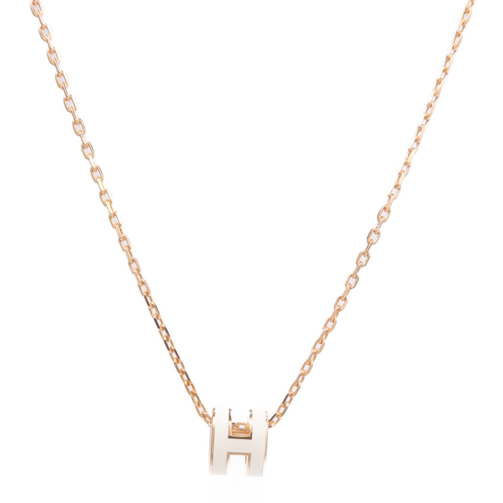 HERMES 金屬Mini Pop H Necklace項鍊Nata