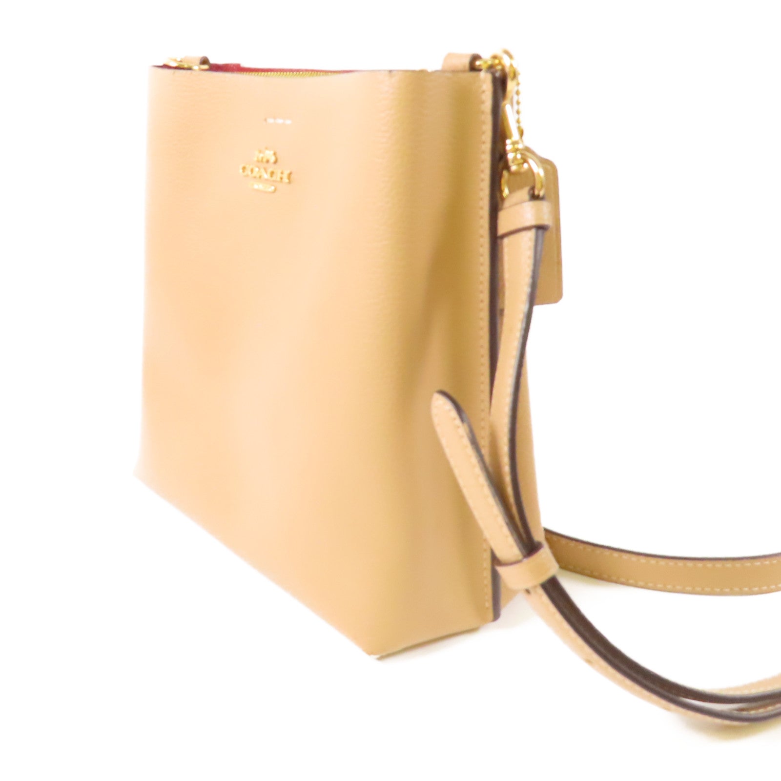 COACH 皮革Shoulder Bag金扣肩背袋