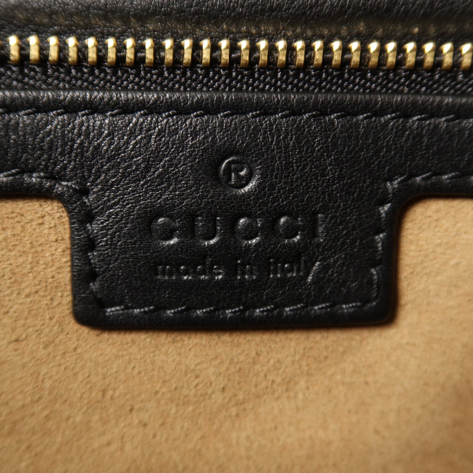 GUCCI 塗層帆布Padlock GG金扣鏈帶肩背袋