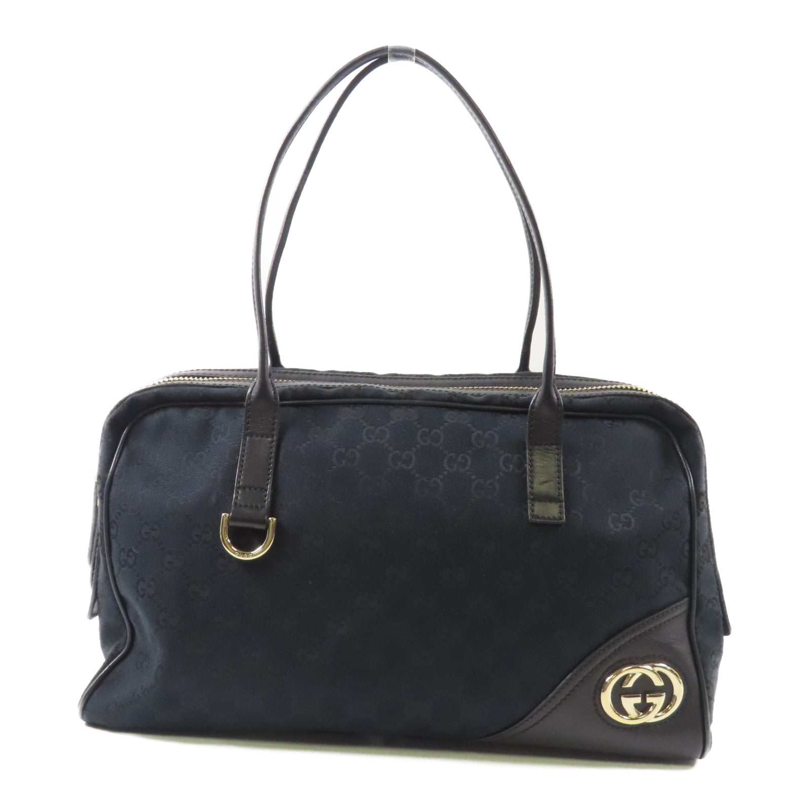 GUCCI 帆布GG Canvas Britt Boston Bag手挽袋