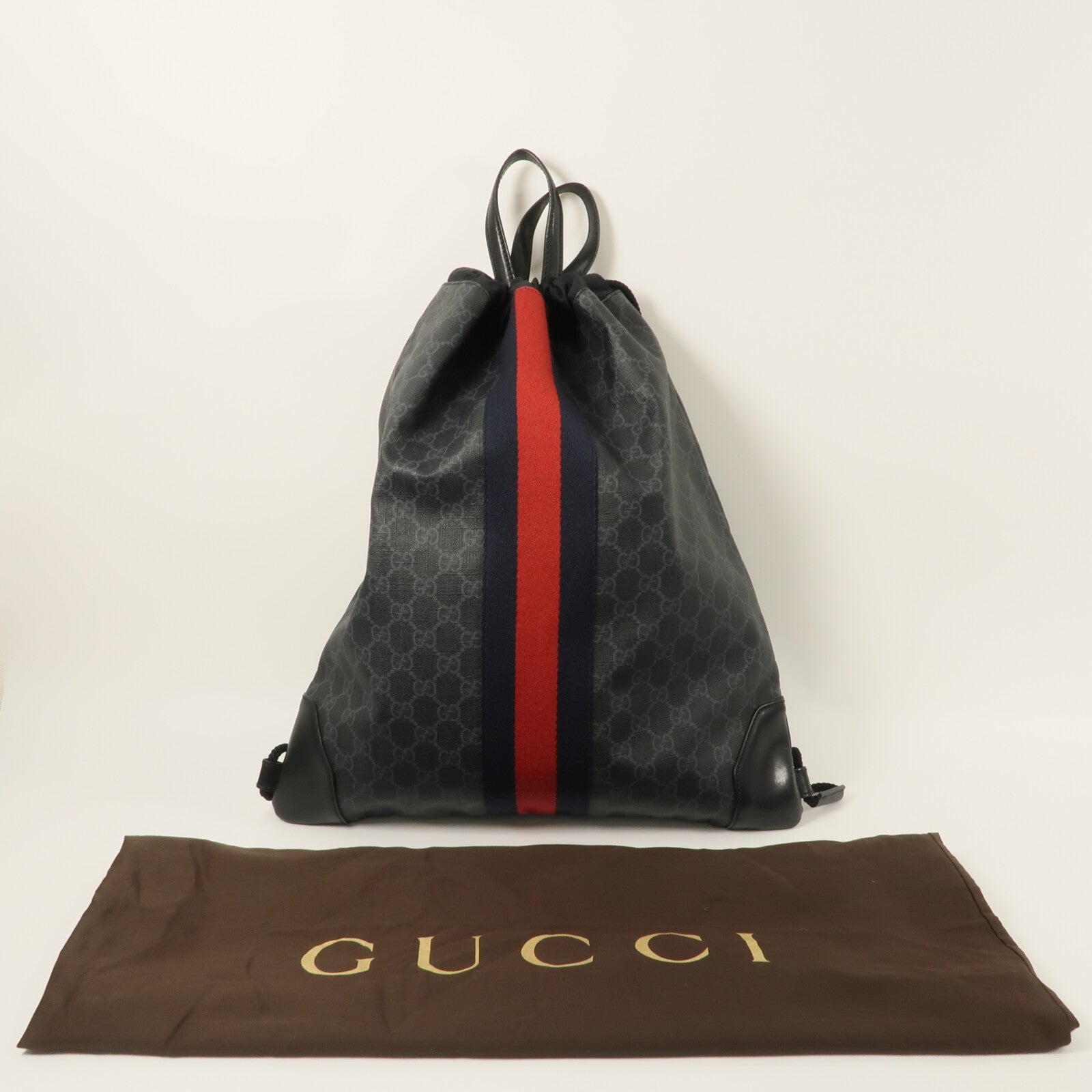 GUCCI 塗層帆布Drawstring Backpack背包