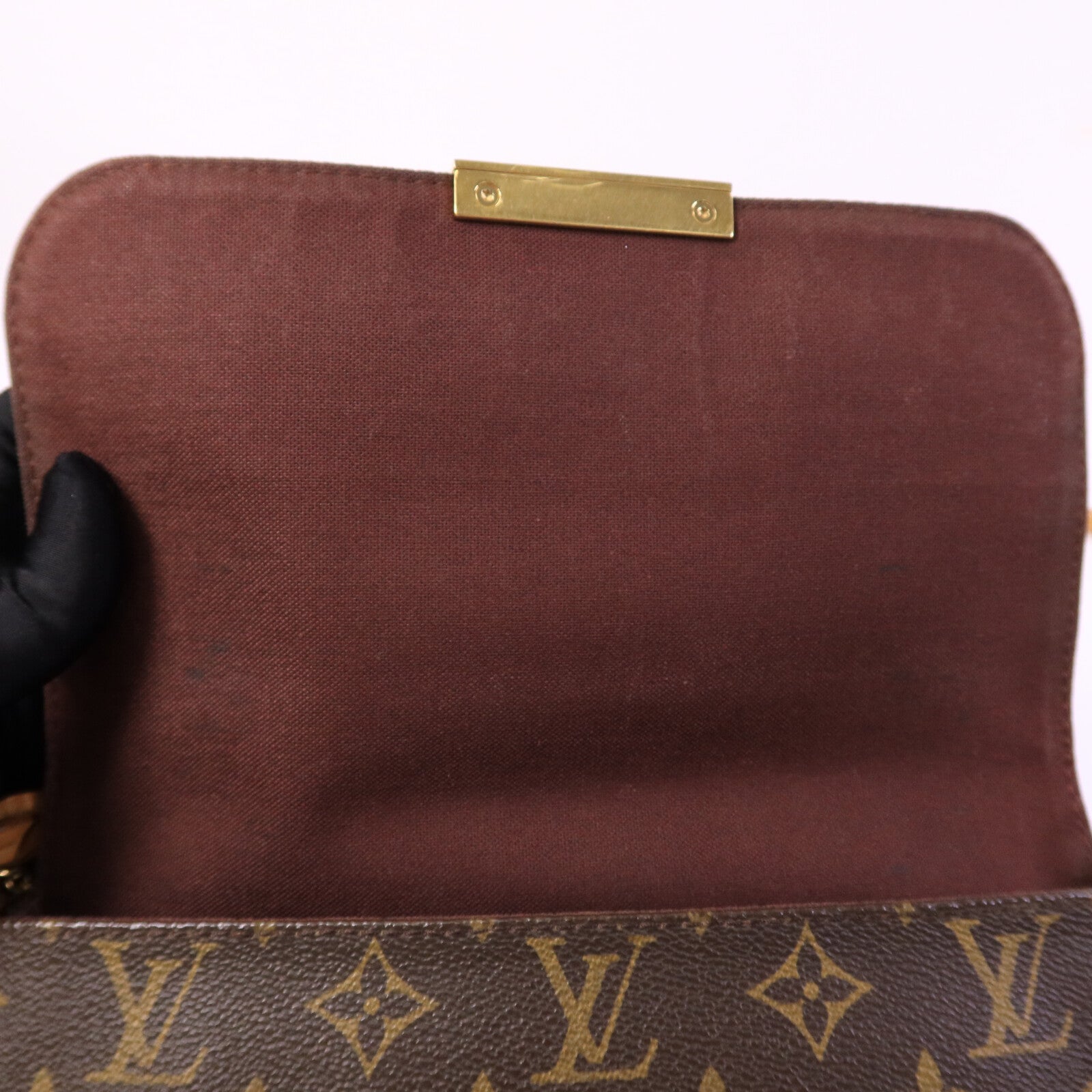 LOUIS VUITTON Monogram Favorite MM金扣手挽肩背兩用袋