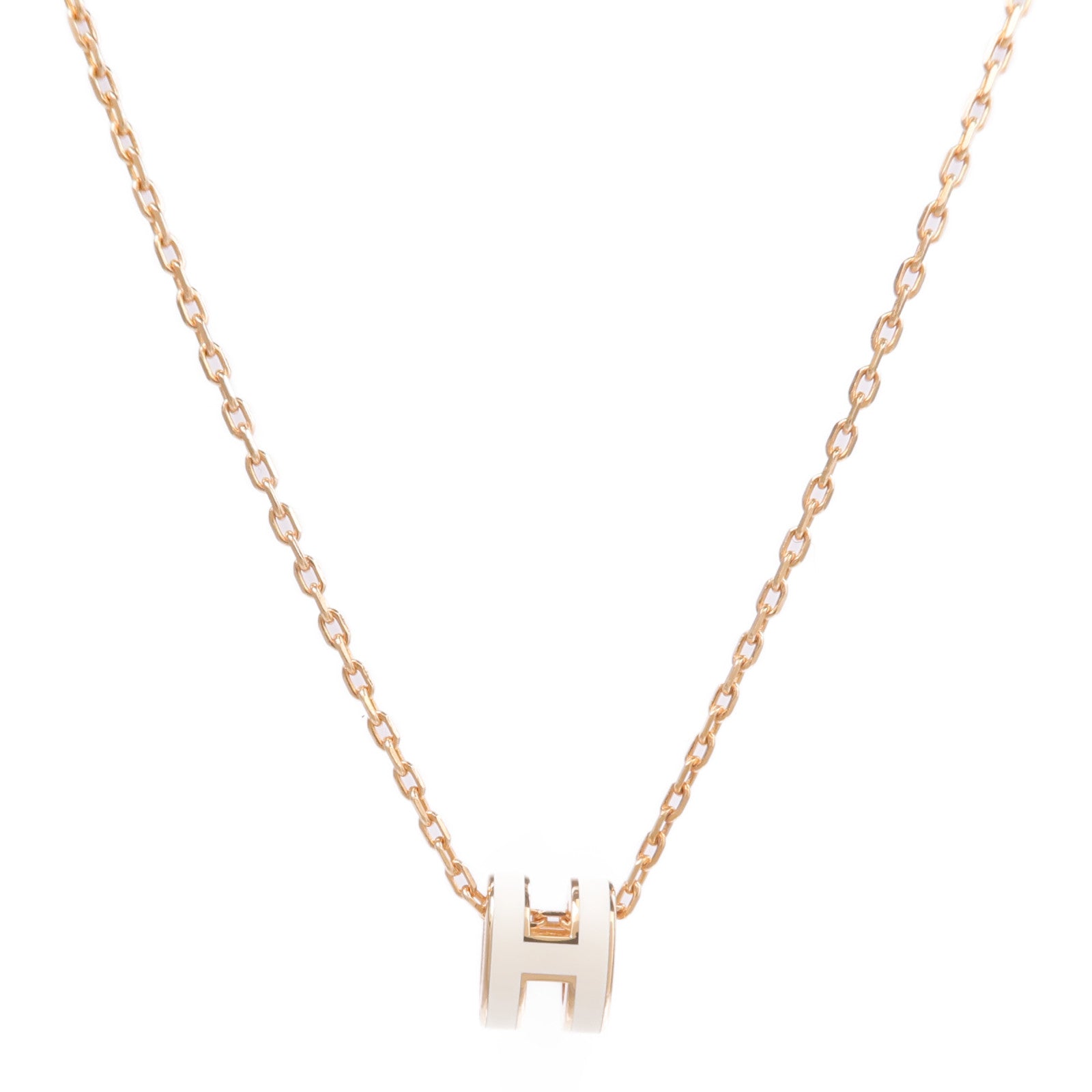 HERMES 金屬Mini Pop H Necklace項鍊Nata