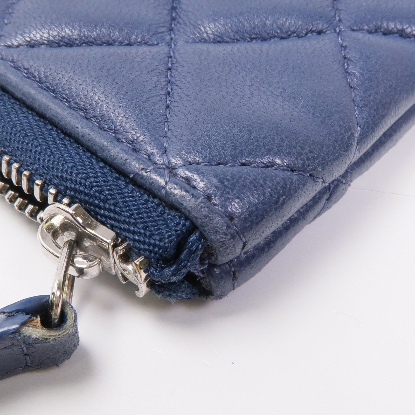 CHANEL 羊皮皮革Coin Purse銀扣零錢包