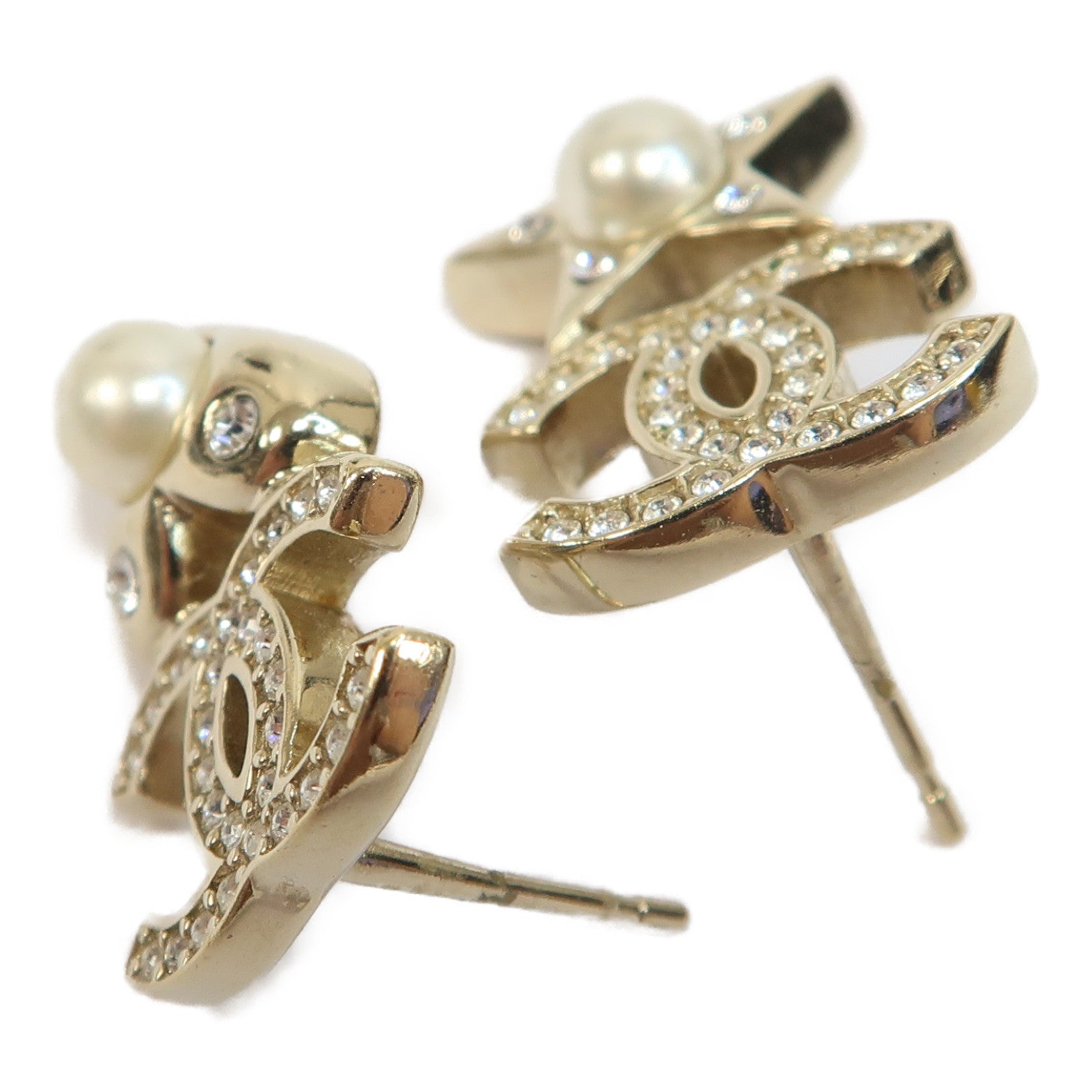CHANEL 金屬Earrings耳環金色