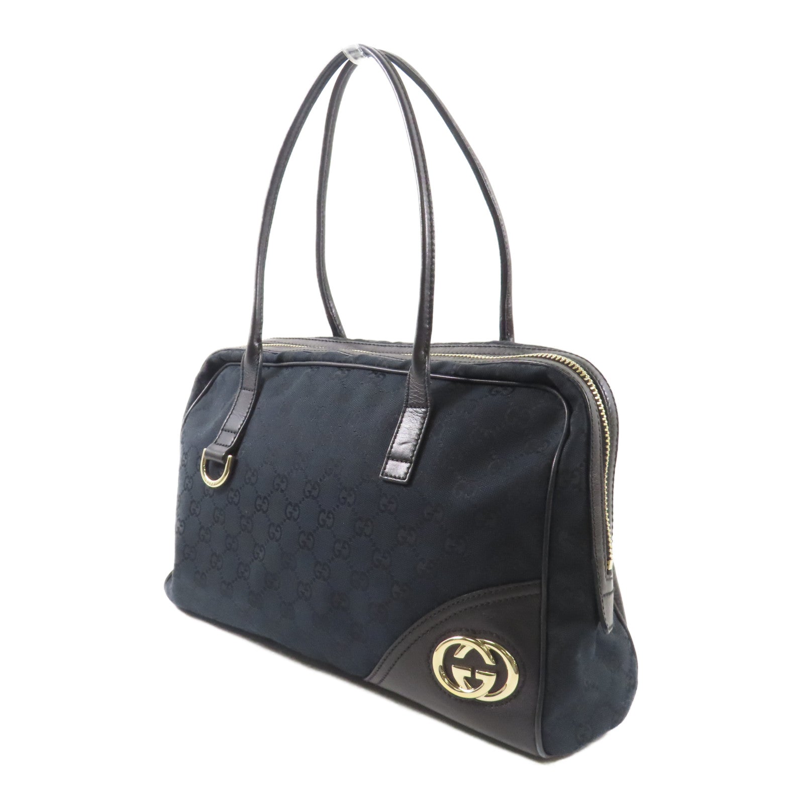 GUCCI 帆布GG Canvas Britt Boston Bag手挽袋