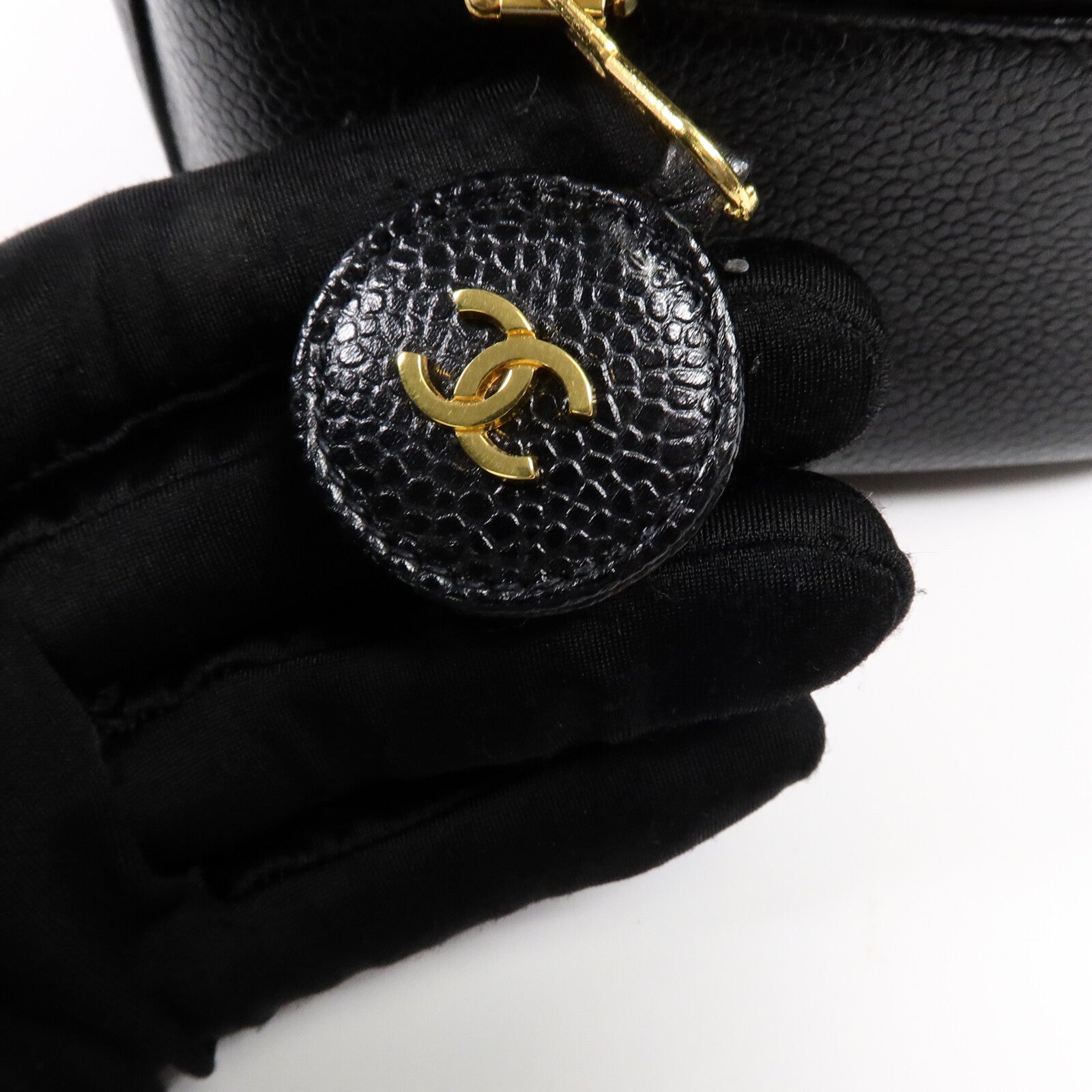CHANEL 牛皮皮革Vintage Vanity Case手挽袋