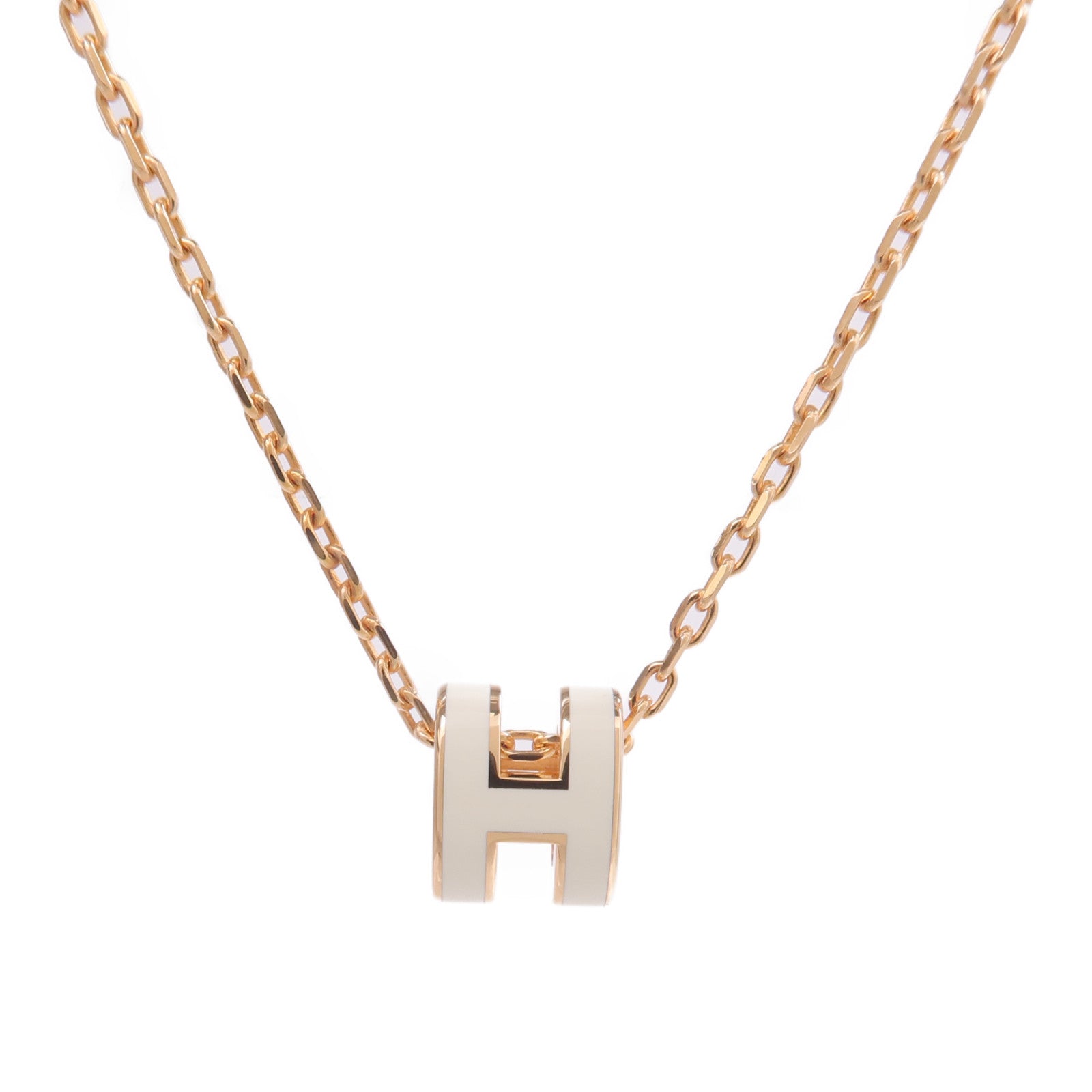 HERMES 金屬Mini Pop H Necklace項鍊Nata
