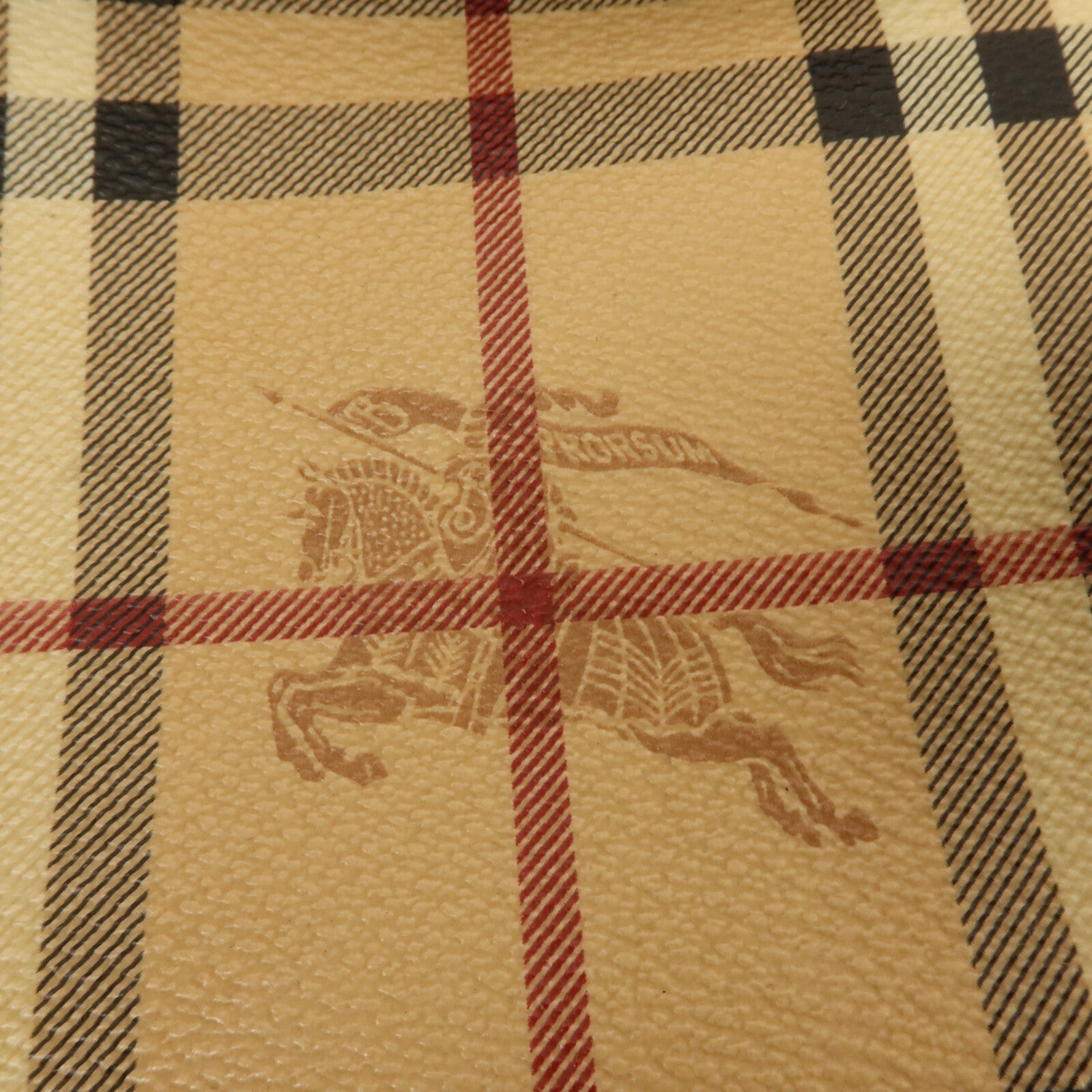 BURBERRY 塗層帆布Haymarket Check Messenger肩背袋