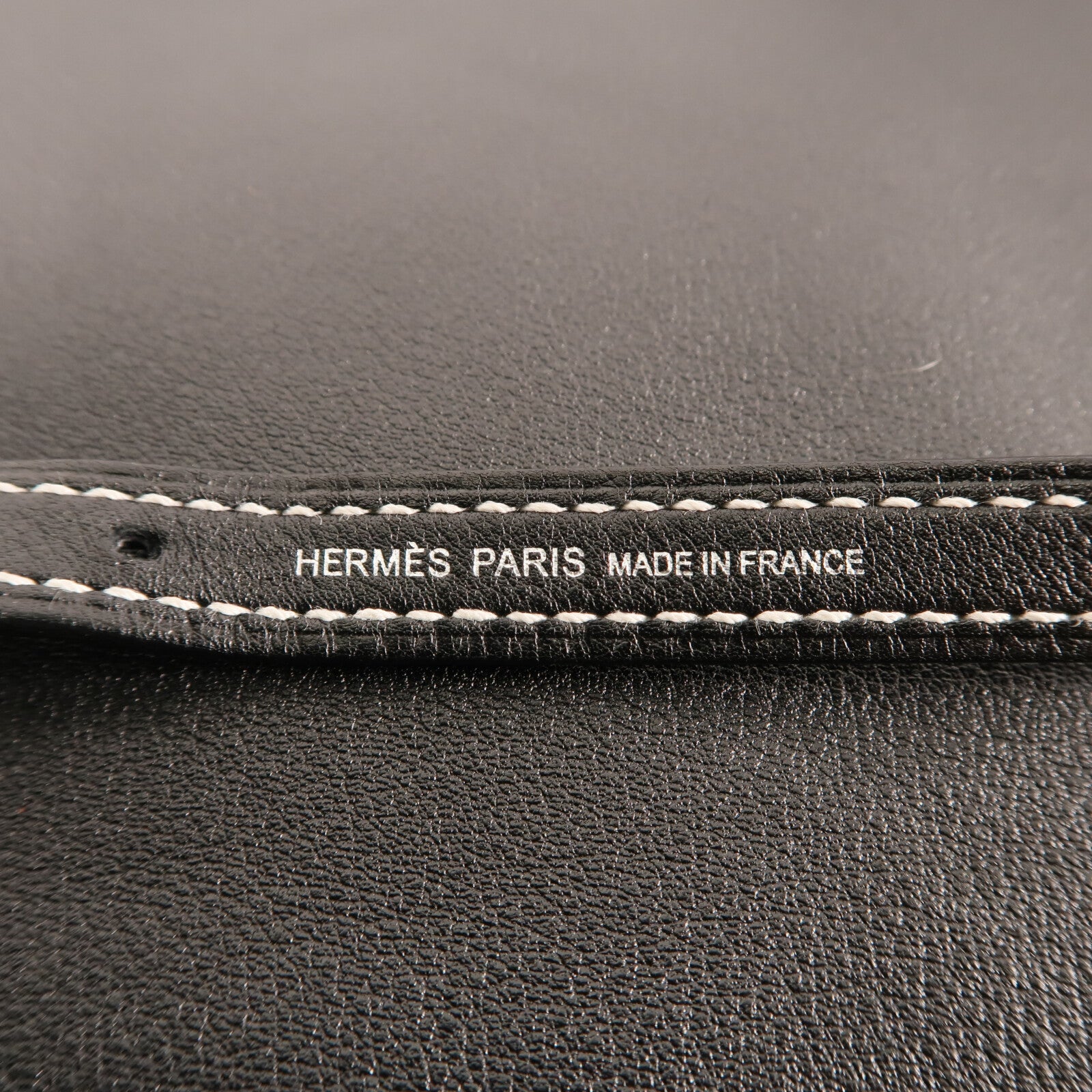 HERMES Evercolor皮革Bridado Backpack銀扣背包Noir