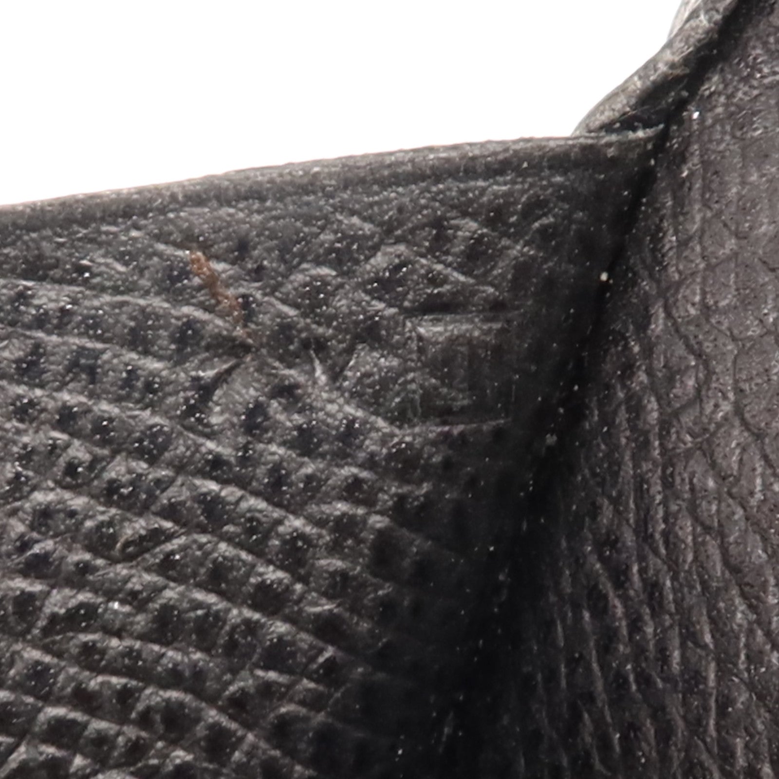 HERMES Epsom皮革Bearn Wallet金扣長錢包Noir