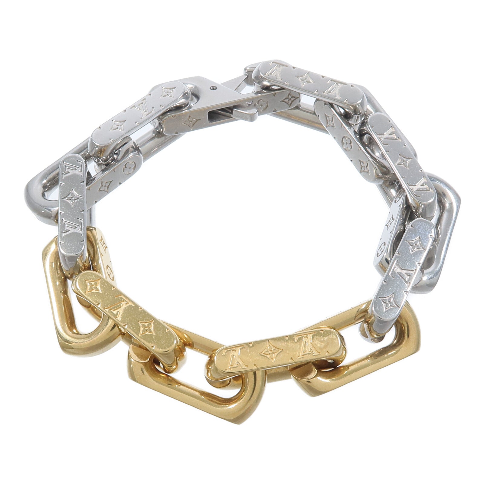 LOUIS VUITTON 不鏽鋼Monogram Chain Bracelet手鏈