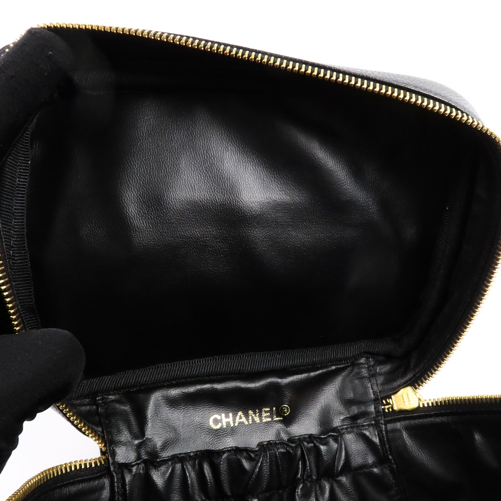 CHANEL 牛皮皮革Vintage Vanity Case手挽袋