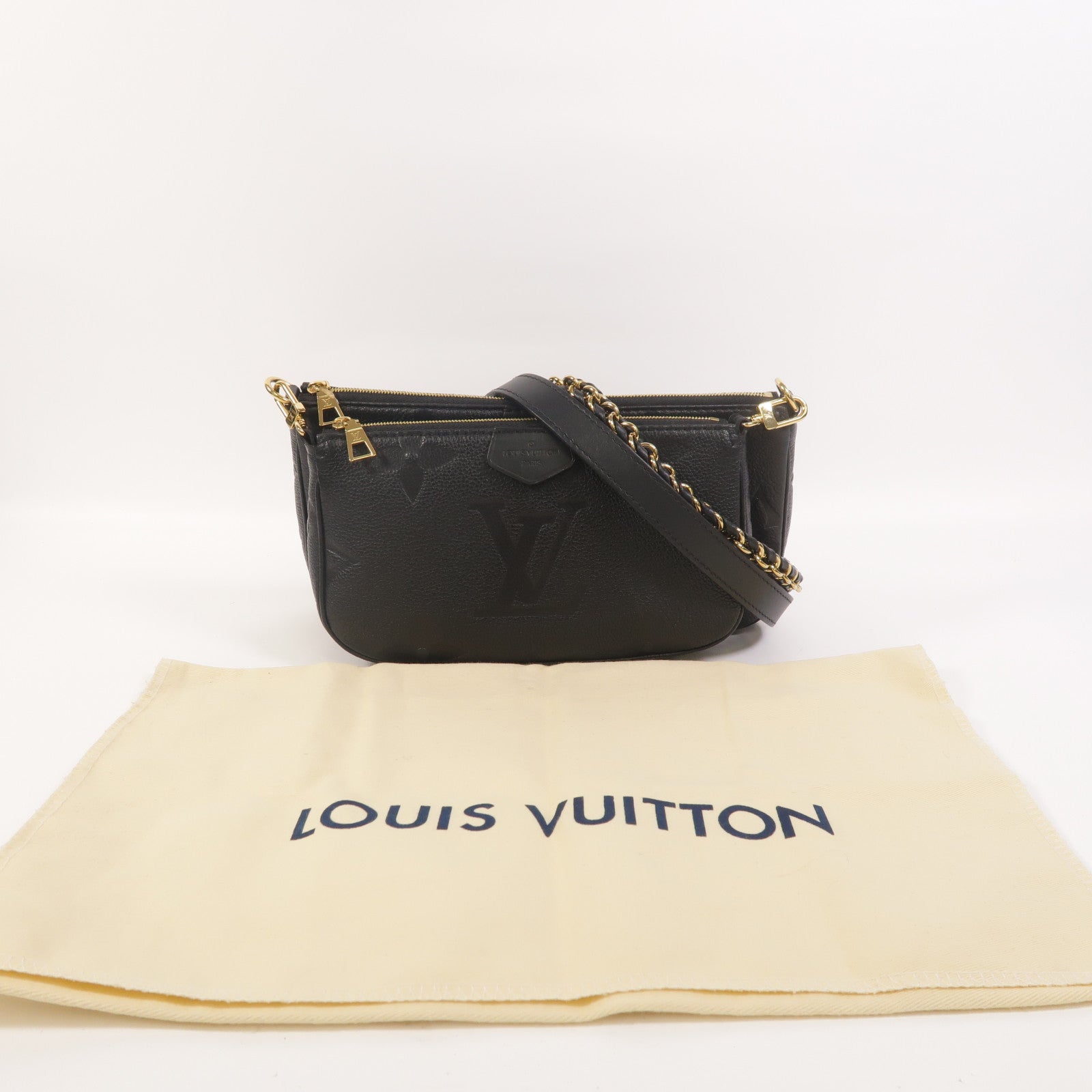 LOUIS VUITTON Monogram Empreinte Multi Pochette Accessoires手挽肩背兩用袋