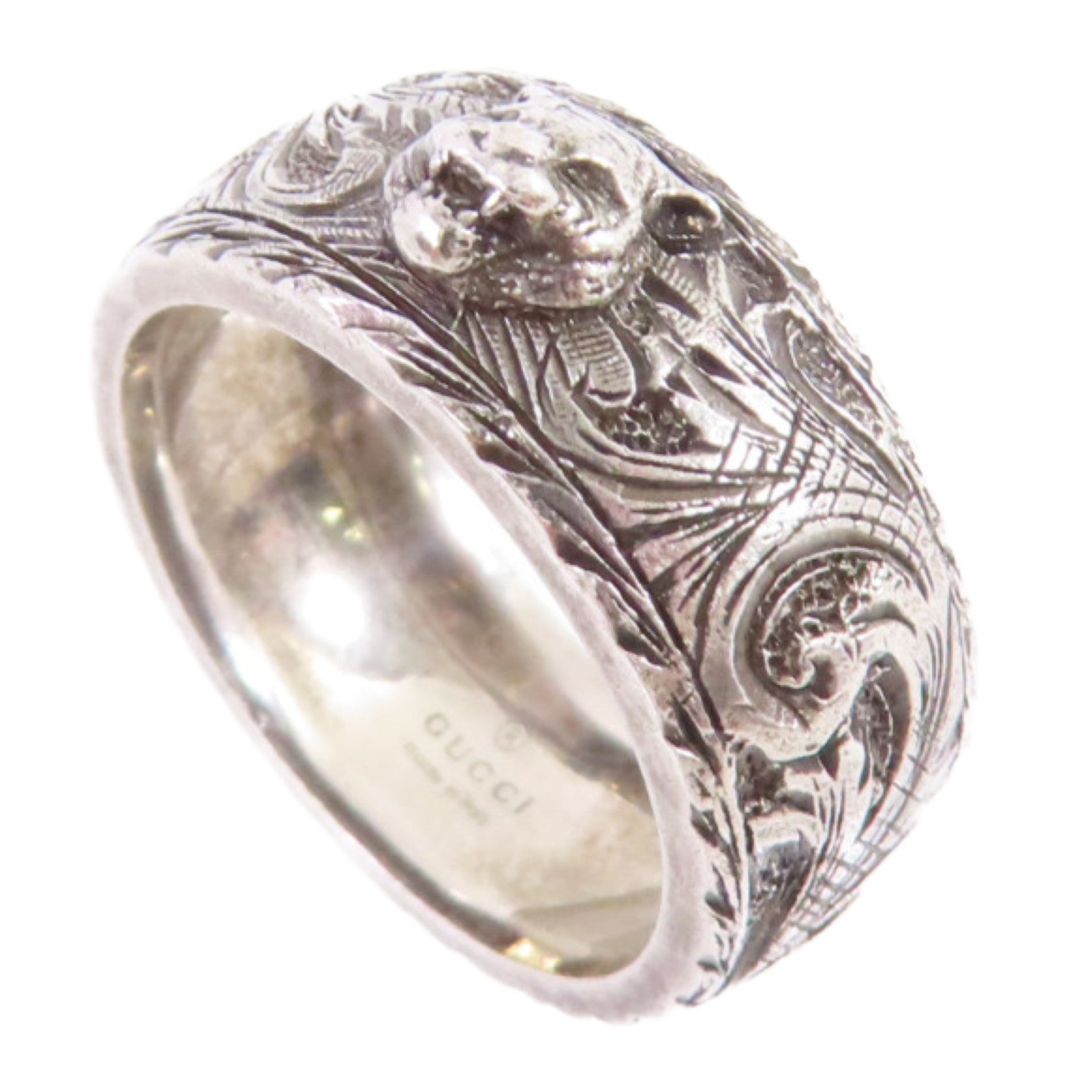 GUCCI 925純銀Arabesque Ring戒指Gucci#23/US#10