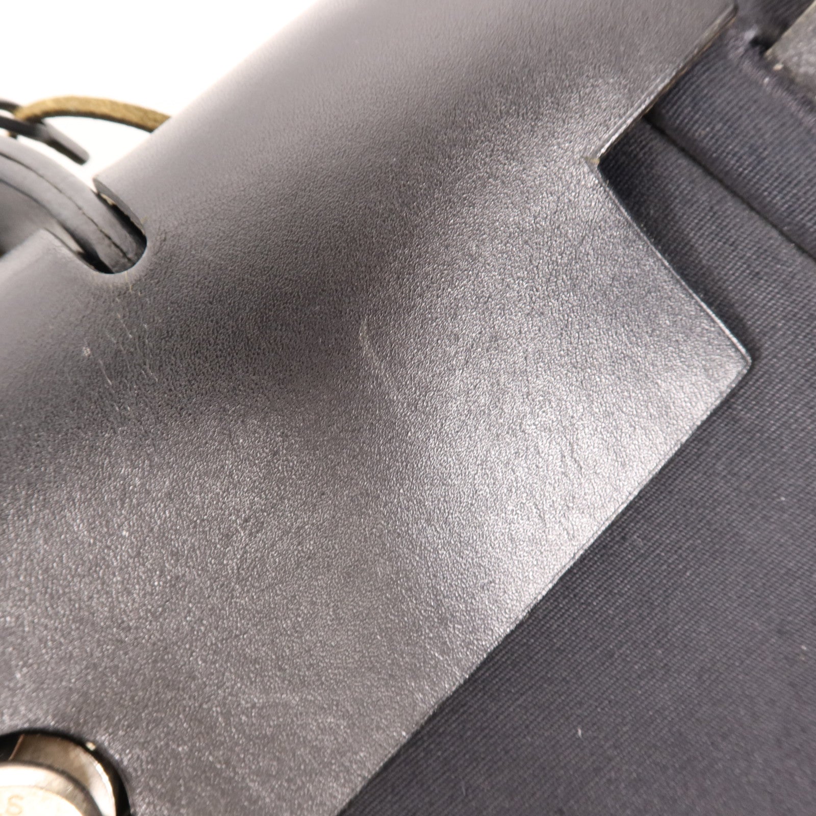 HERMES 帆布Herbag Backpack銀扣背包