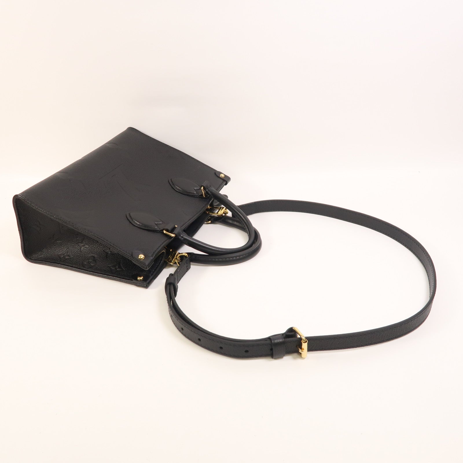 LOUIS VUITTON 【激減優惠】Monogram Empreinte OnTheGo PM金扣手挽肩背兩用袋