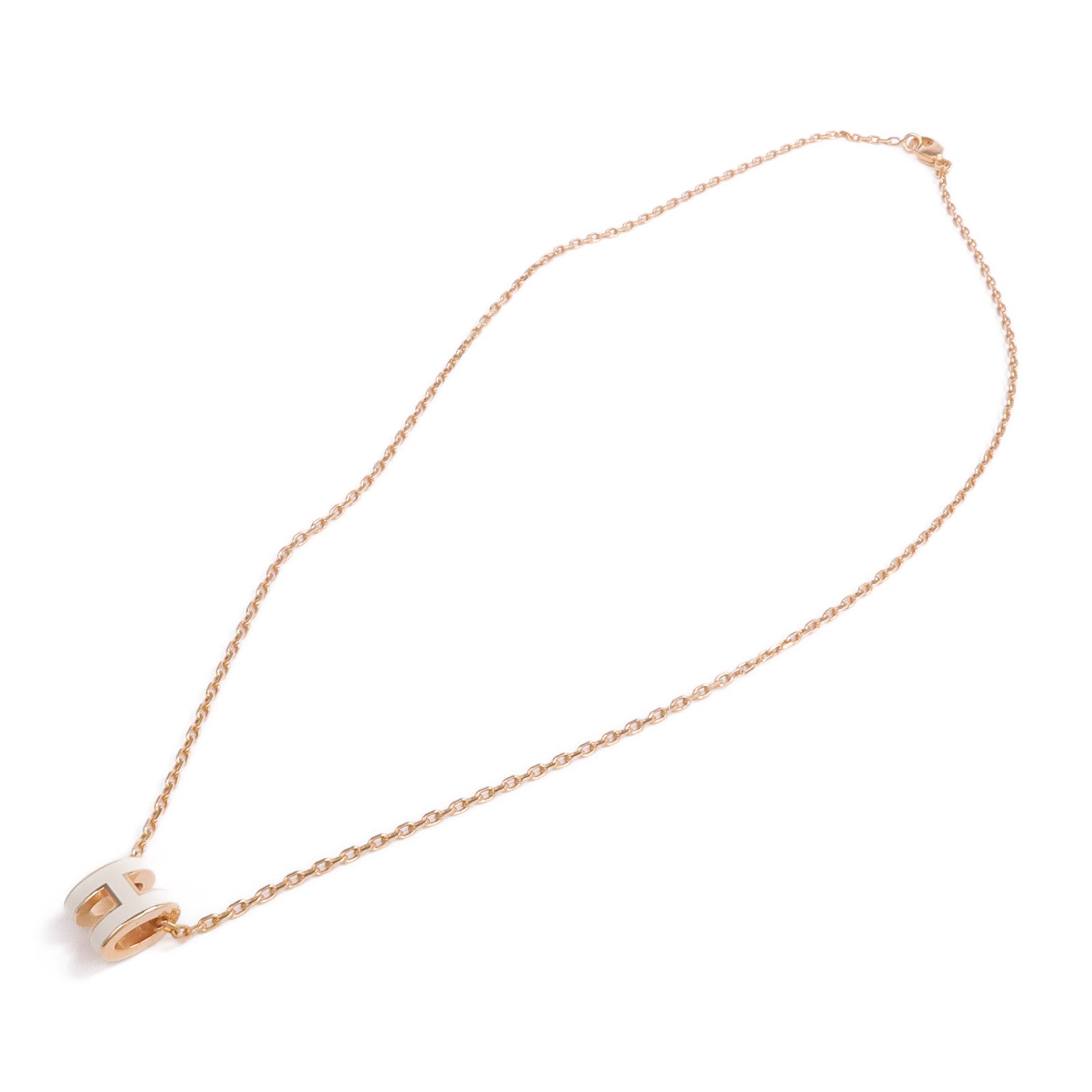 HERMES 金屬Mini Pop H Necklace項鍊Nata