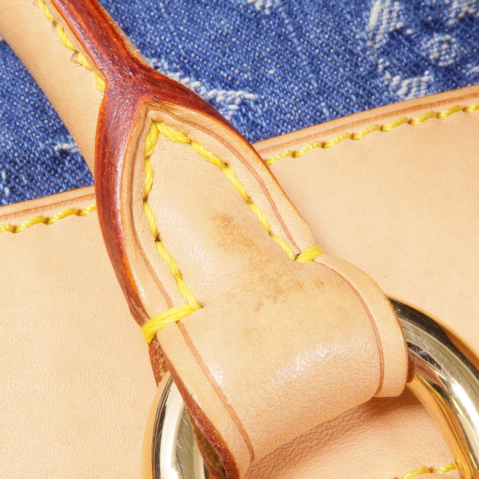 LOUIS VUITTON Monogram Denim Neo Speedy金扣手挽袋