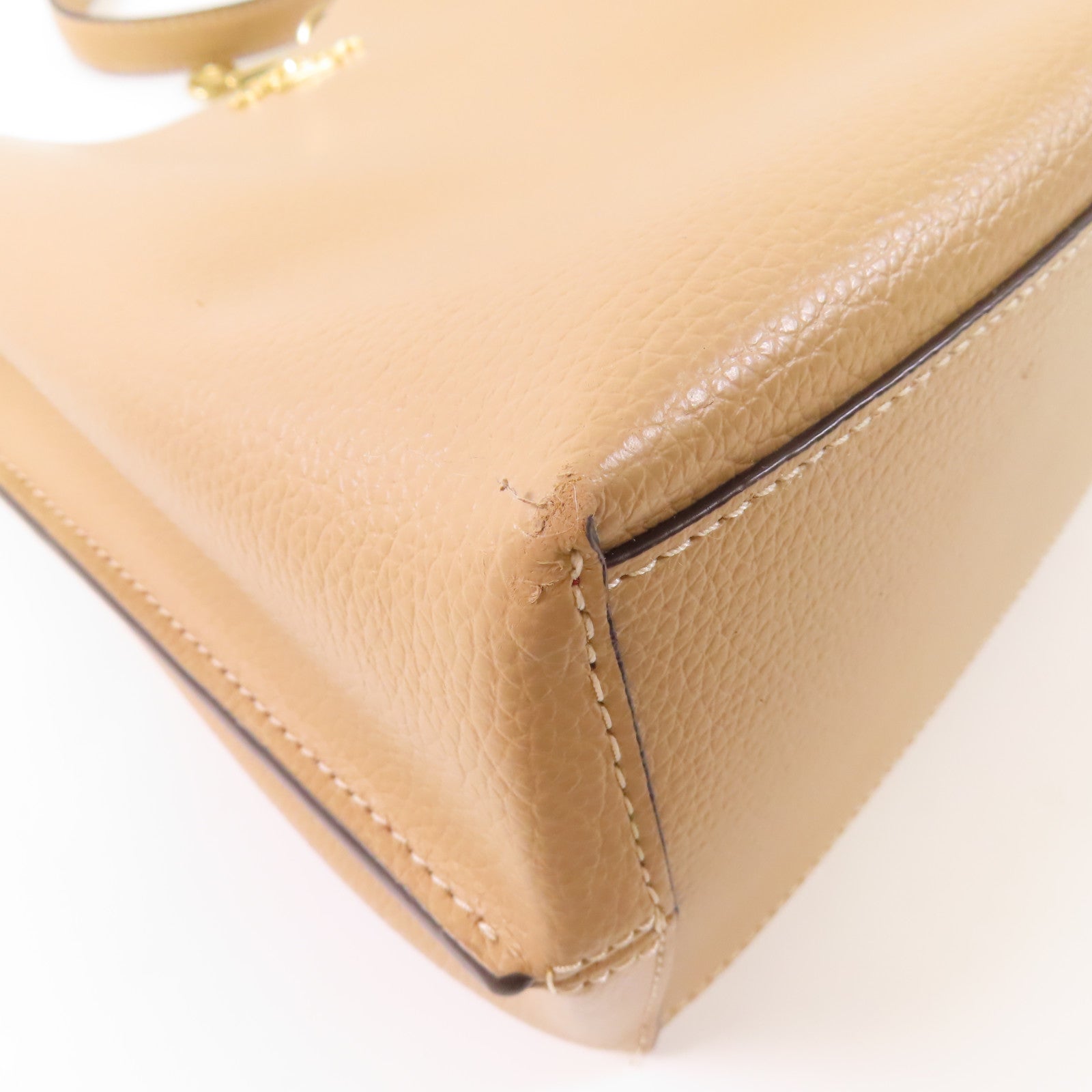 COACH 皮革Shoulder Bag金扣肩背袋