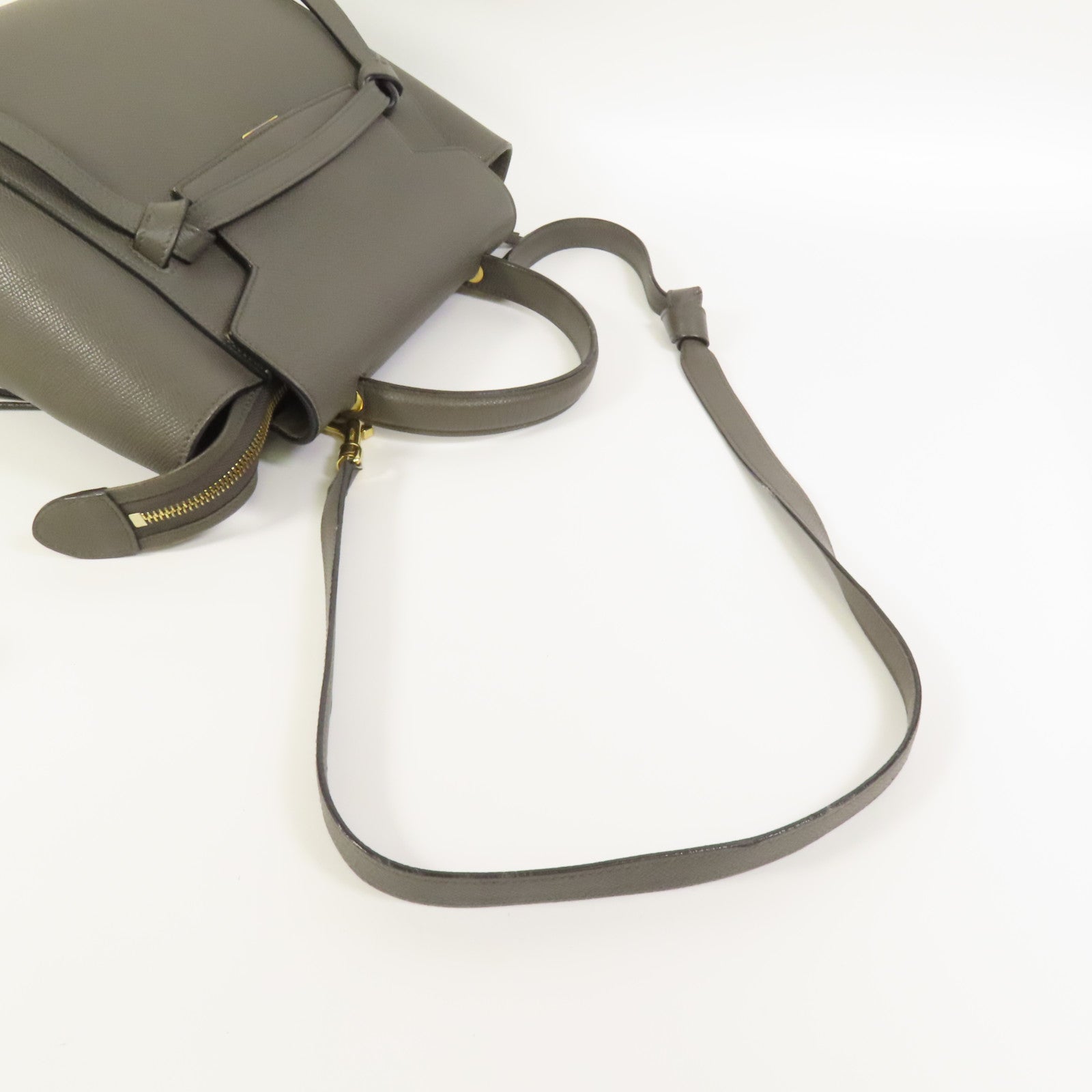 CELINE 牛皮皮革Micro Belt Bag金扣手挽肩背兩用袋