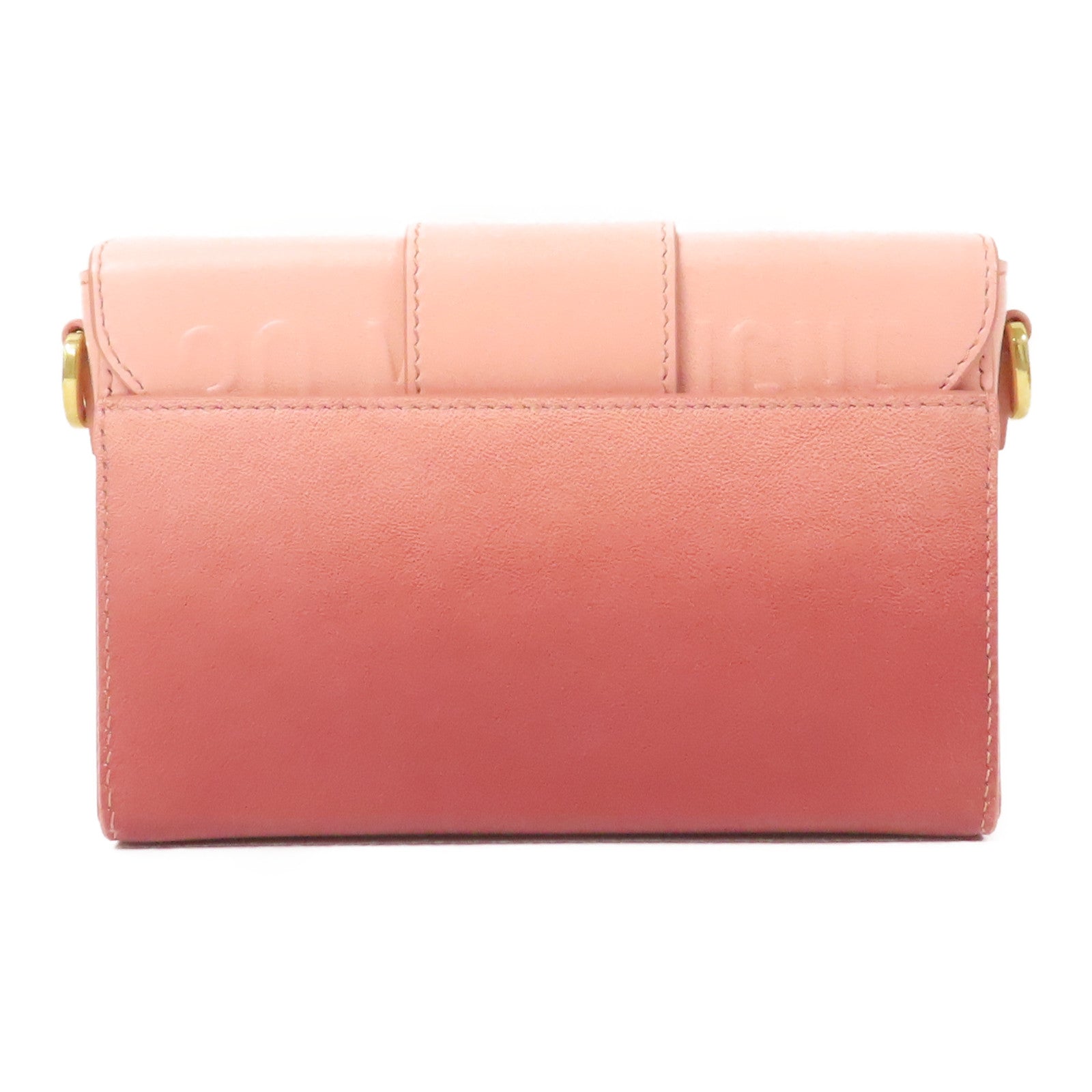 Dior 牛皮皮革Shoulder Bag金扣肩背袋粉紅色