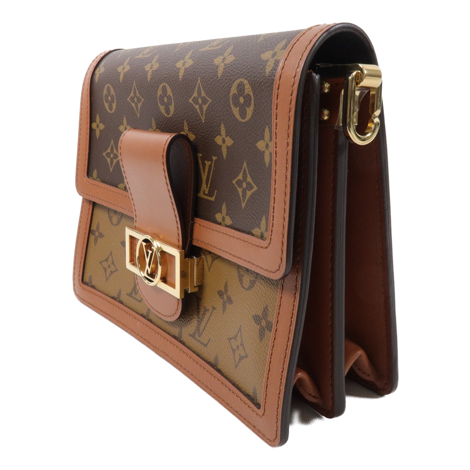 LOUIS VUITTON Monogram Reverse Dauphine MM肩背袋