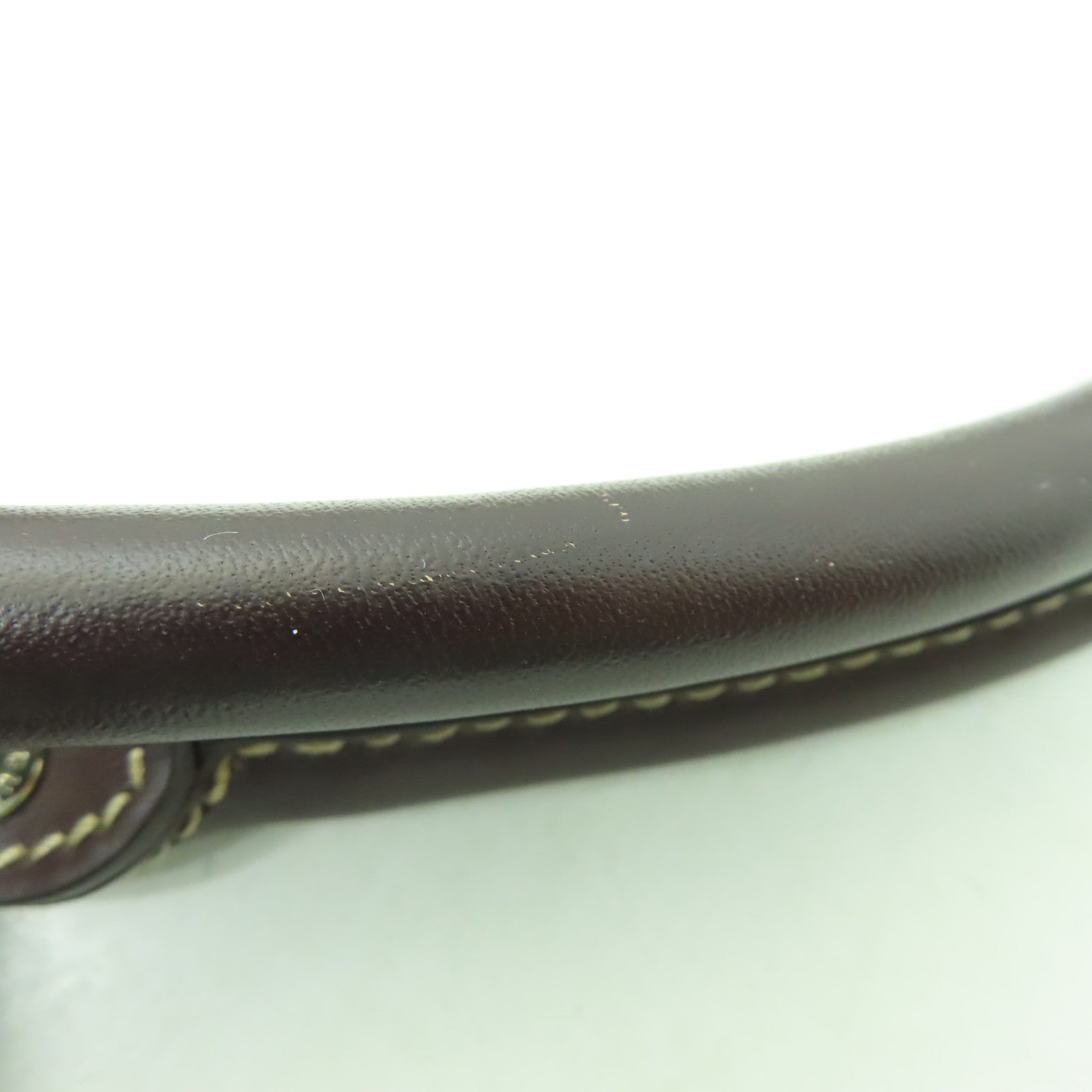 GUCCI 塗層帆布Tote Bag金扣手挽袋棕色