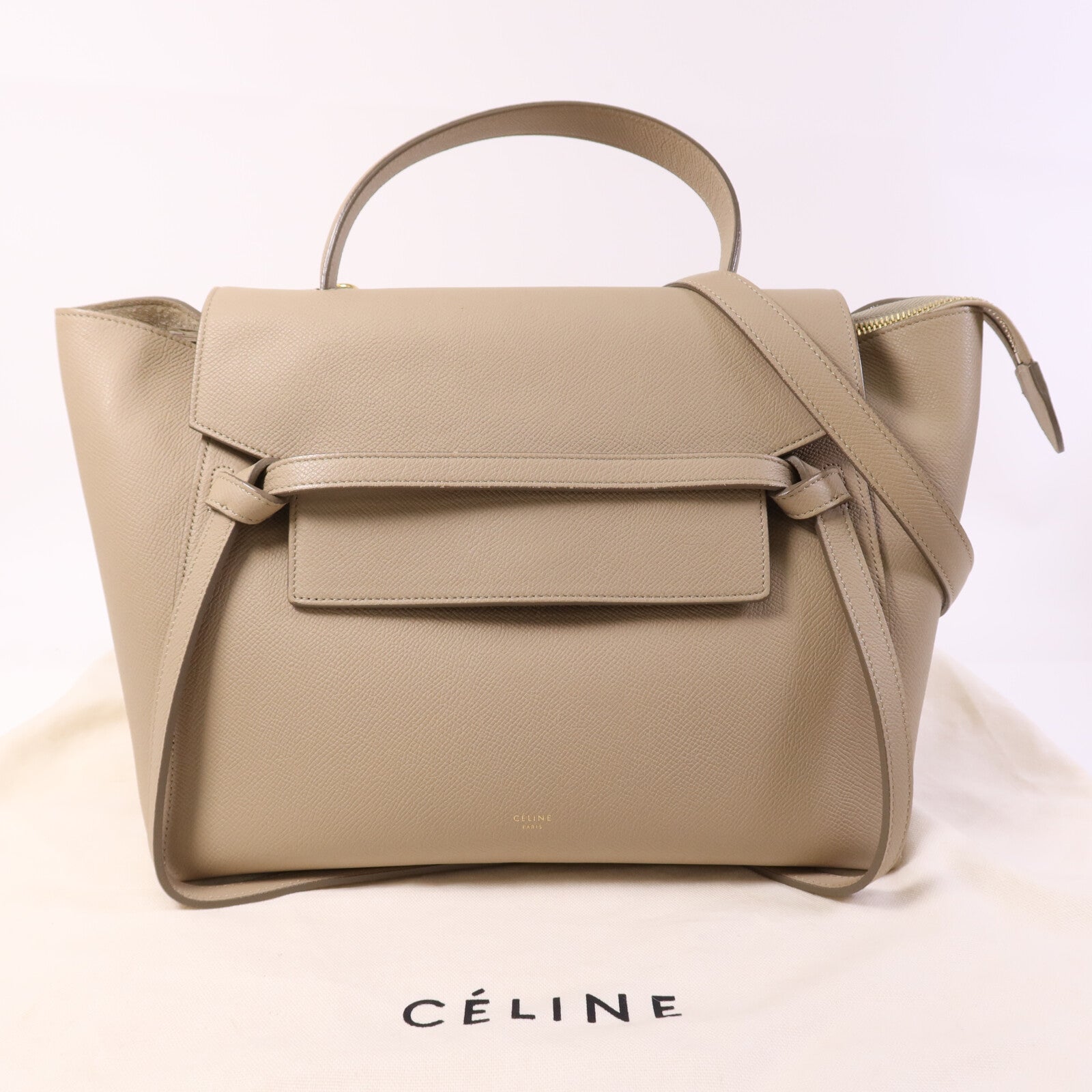 CELINE 牛皮皮革Belt Bag金扣手挽肩背兩用袋