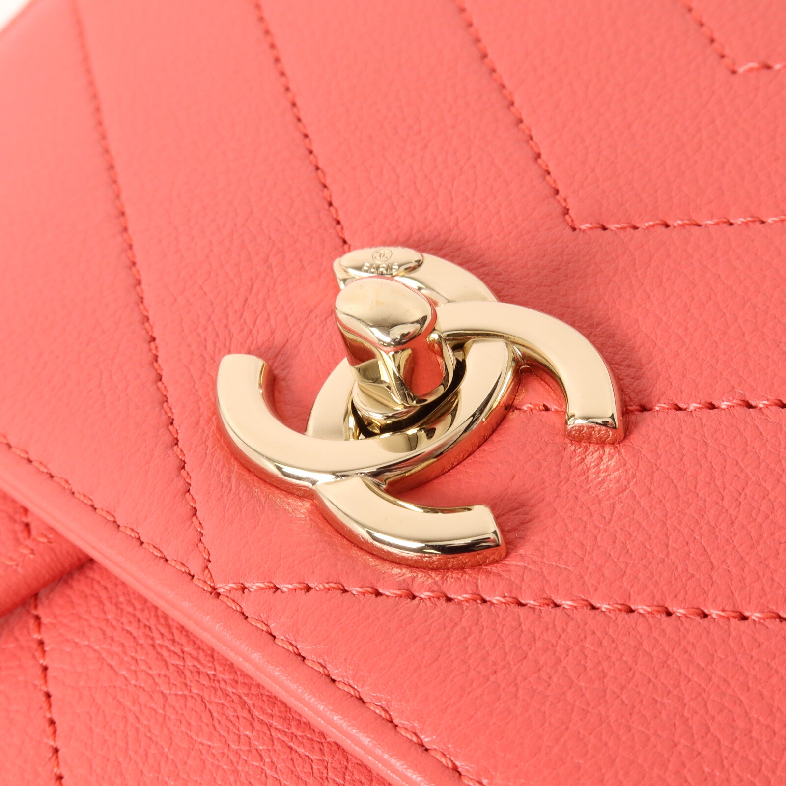 CHANEL 牛皮皮革Backpack鏈帶背包