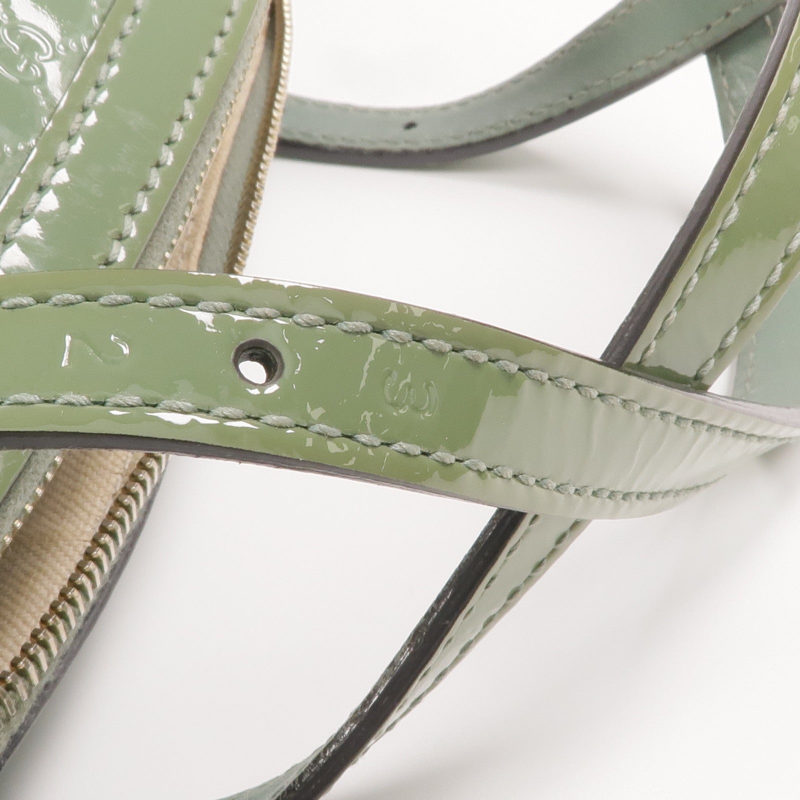 GUCCI 漆皮皮革2 Way Shoulder金扣手挽肩背兩用袋