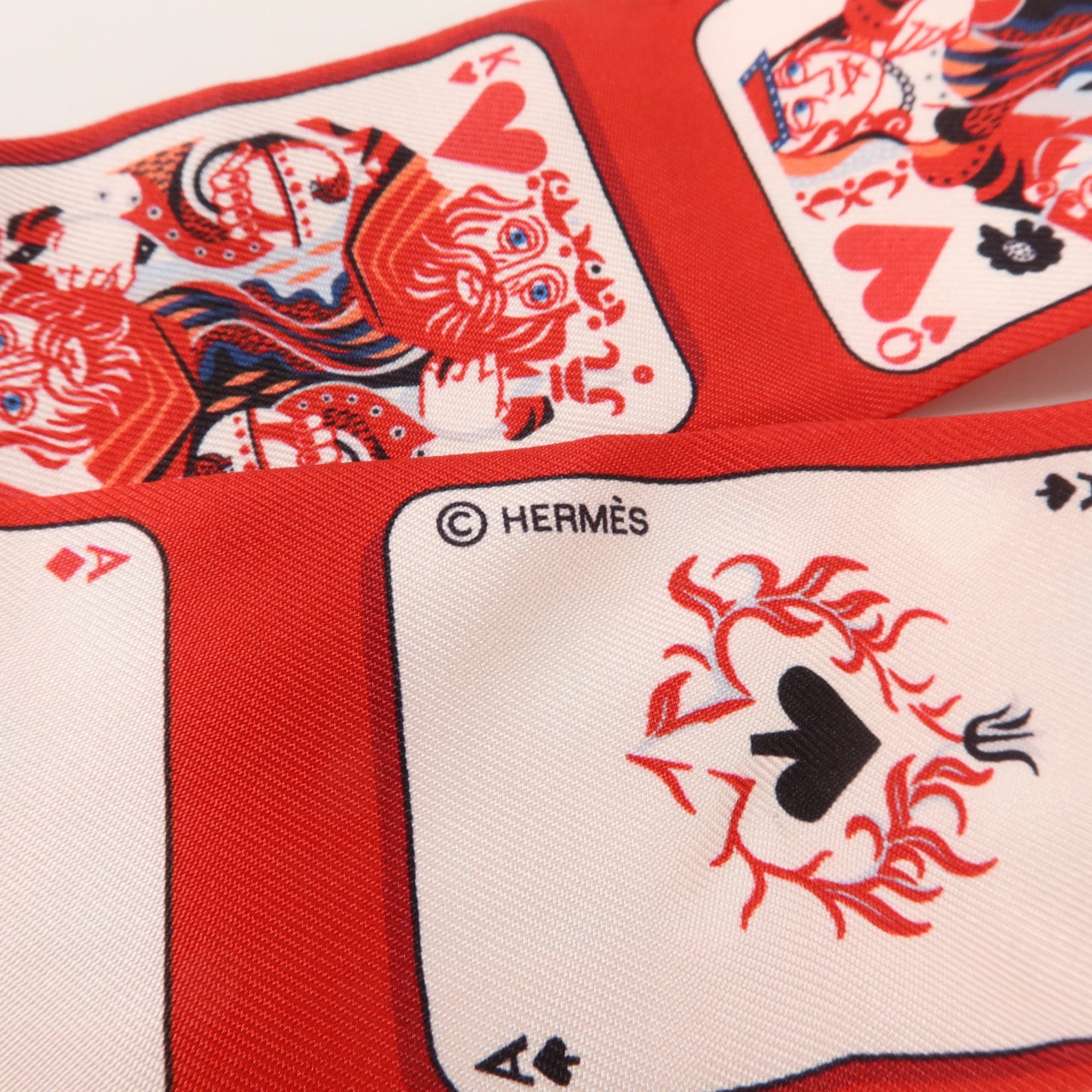 HERMES 絲質Twilly絲巾