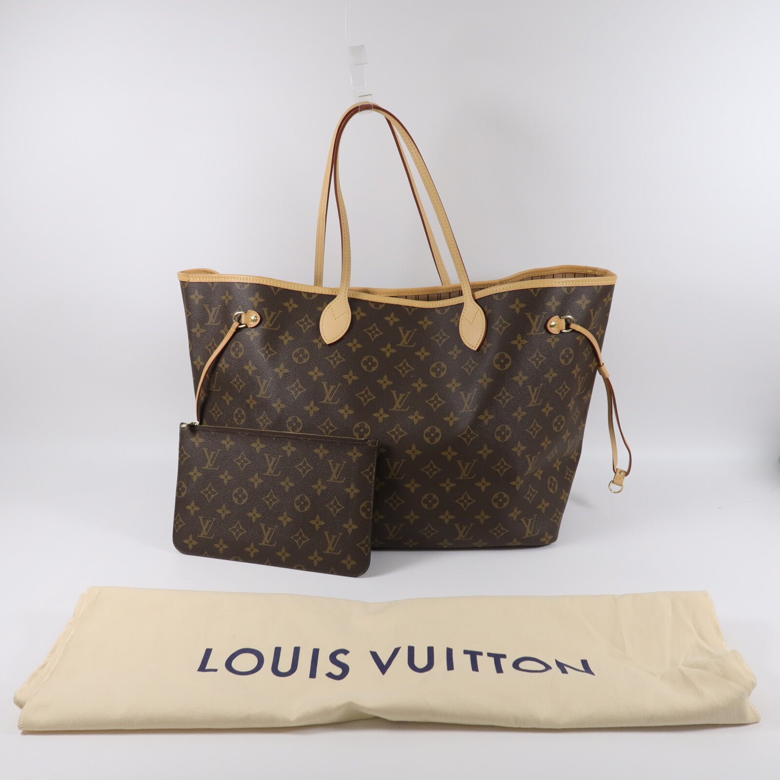 LOUIS VUITTON Monogram Neverfull GM手挽袋
