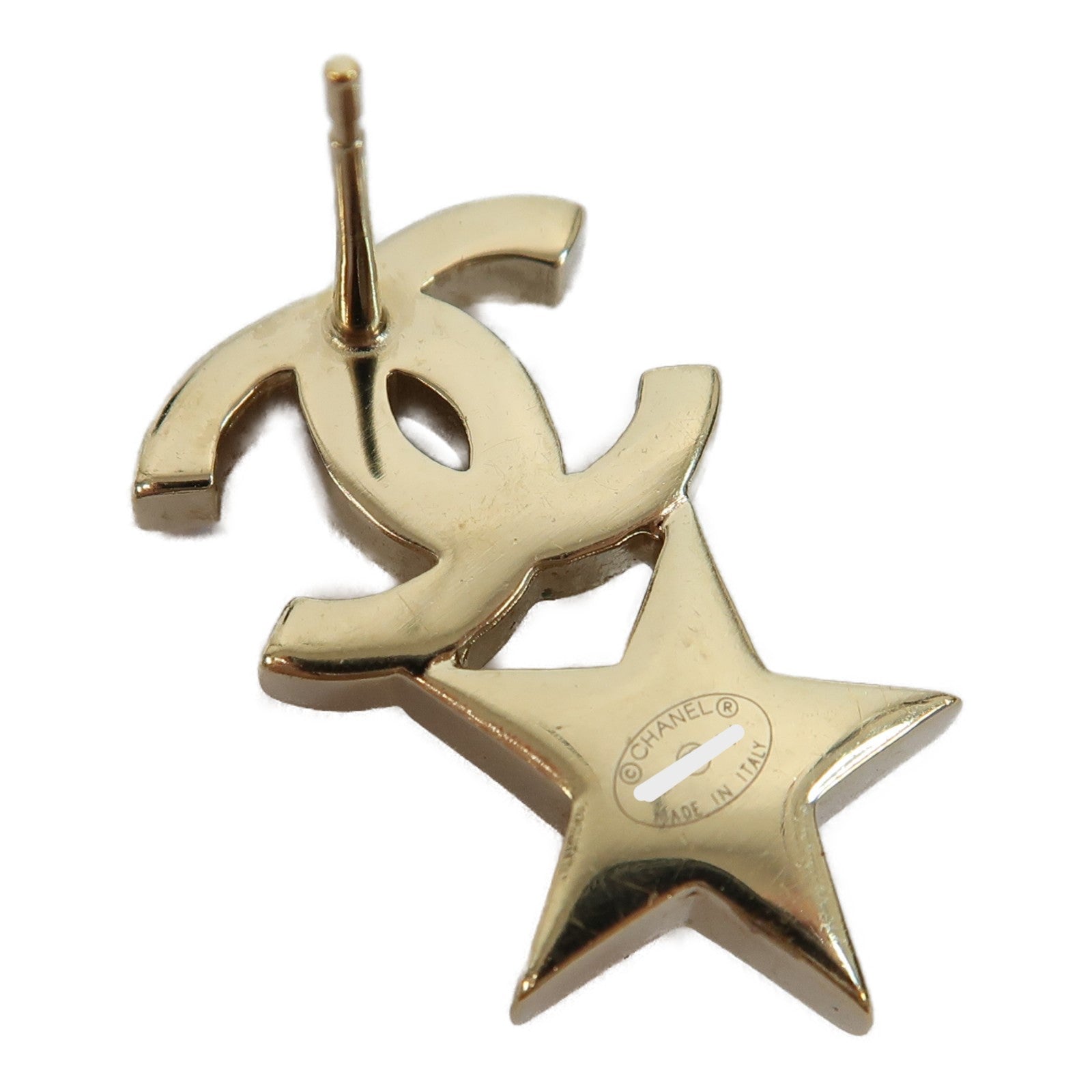 CHANEL 金屬Earrings耳環金色