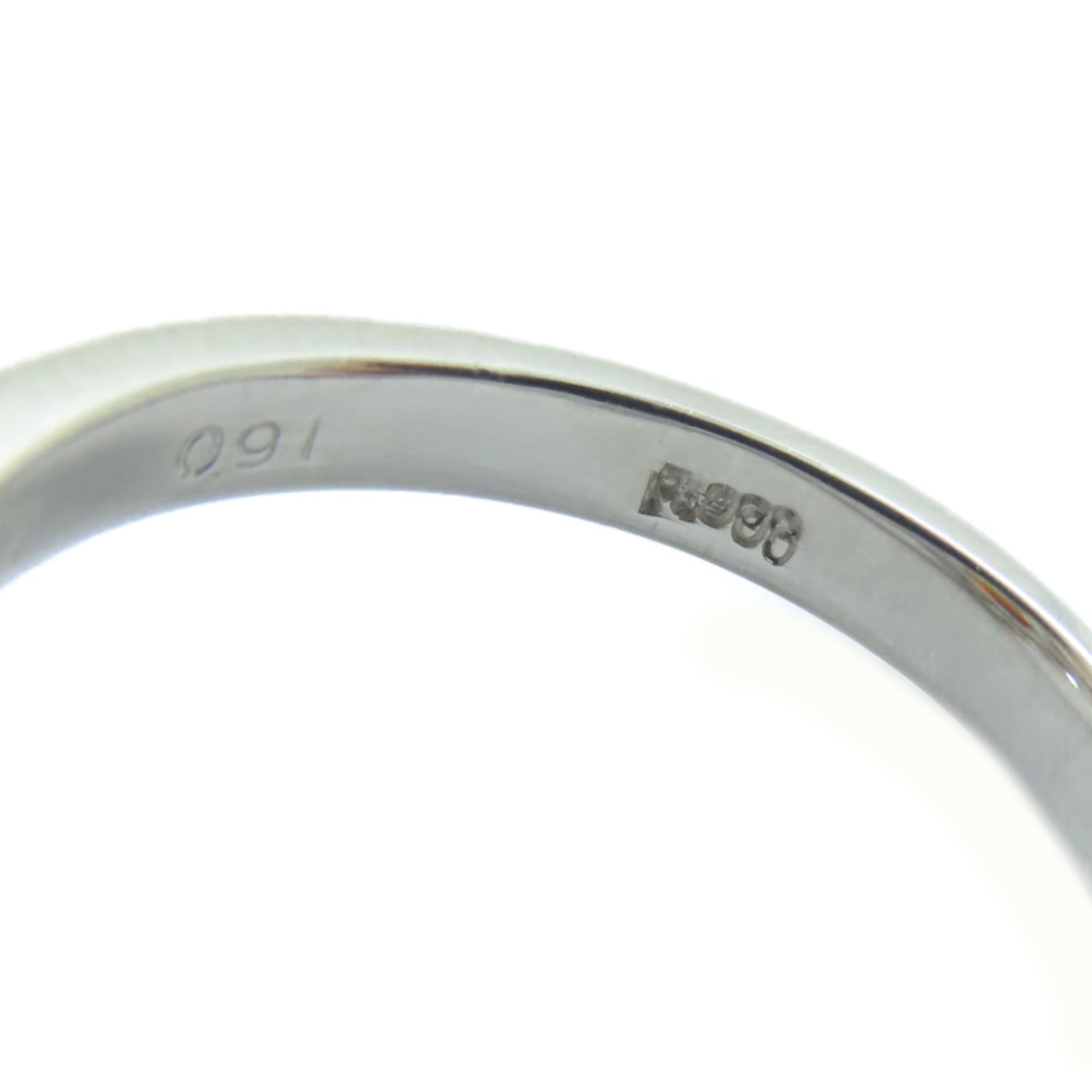 JEWELRY PT900鉑金Sapphire Ring 4.177ct橙色藍寶石/0.91ct鑚石戒指US#8.25