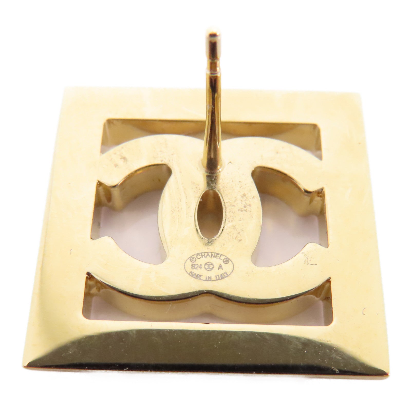 CHANEL 金屬Earrings耳環金色/黑色