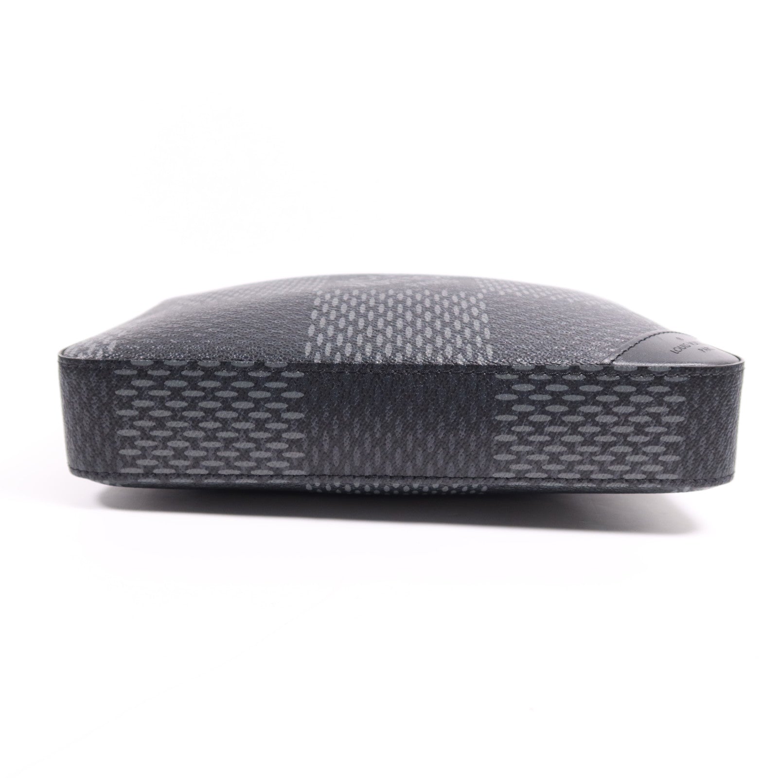 LOUIS VUITTON Damier Graphite Trio Messenger銀扣肩背袋