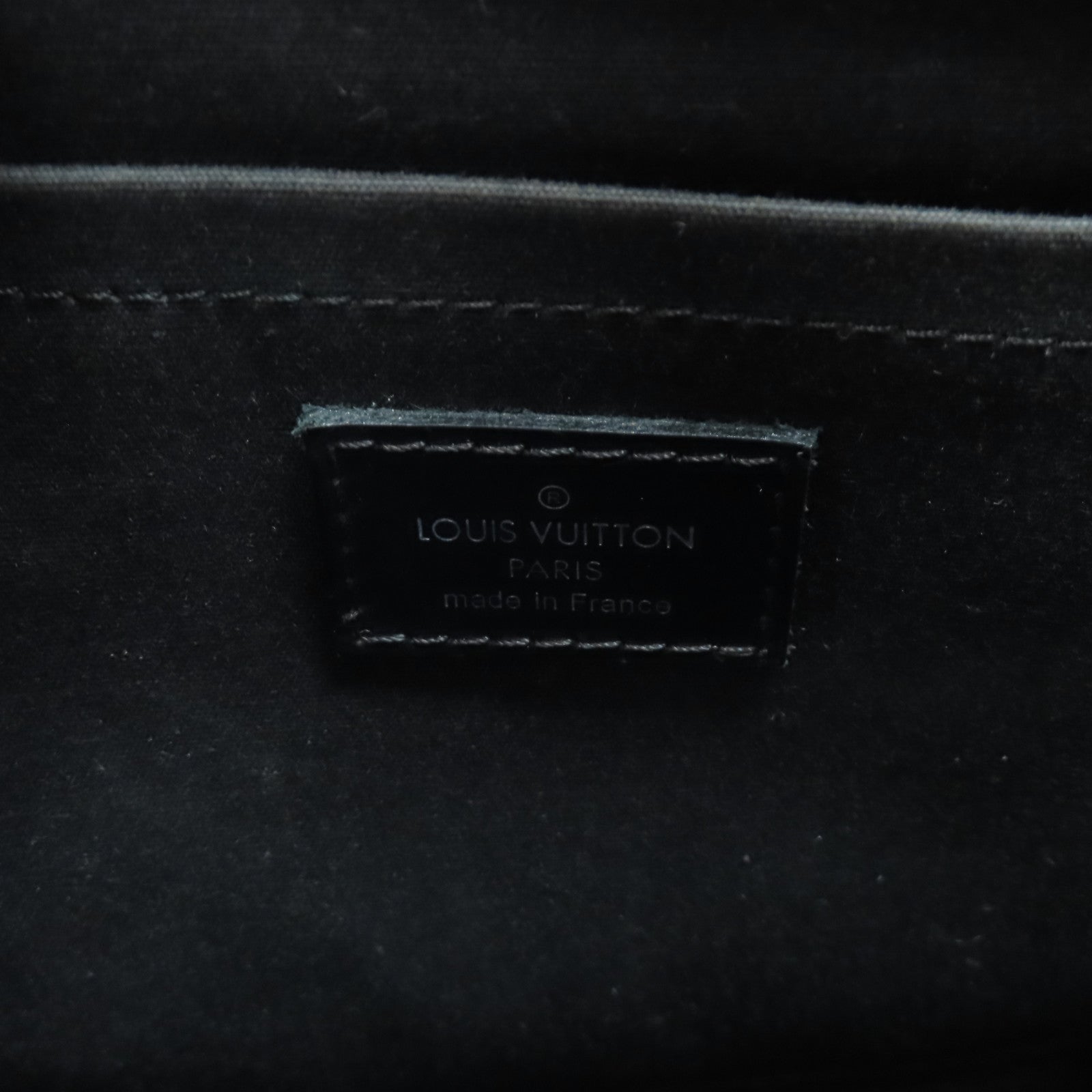 LOUIS VUITTON Epi Passy PM銀扣手挽袋黑色