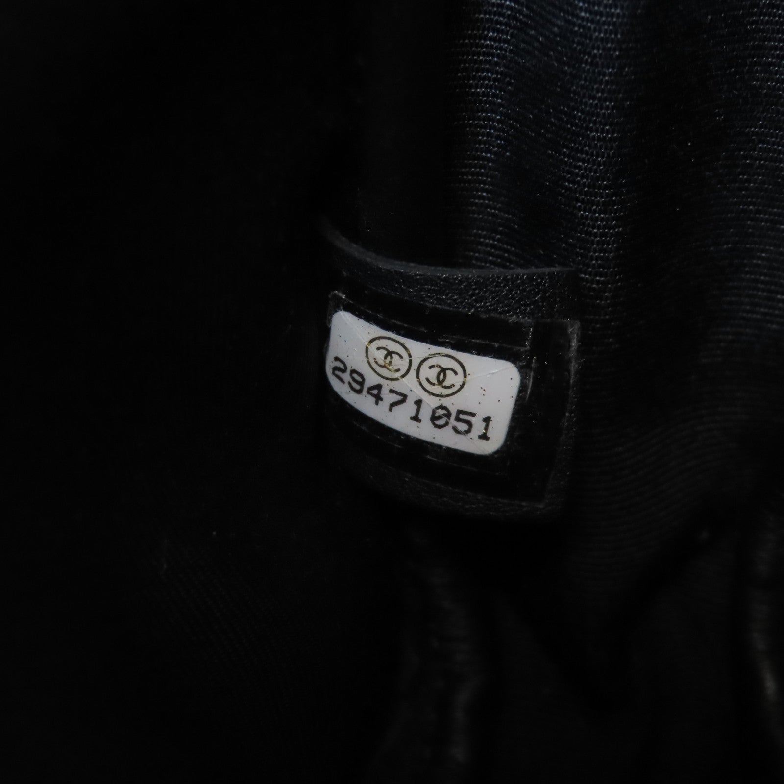 CHANEL 菱格牛皮皮革Chain Shoulder Bag銀扣鏈帶肩背袋黑色