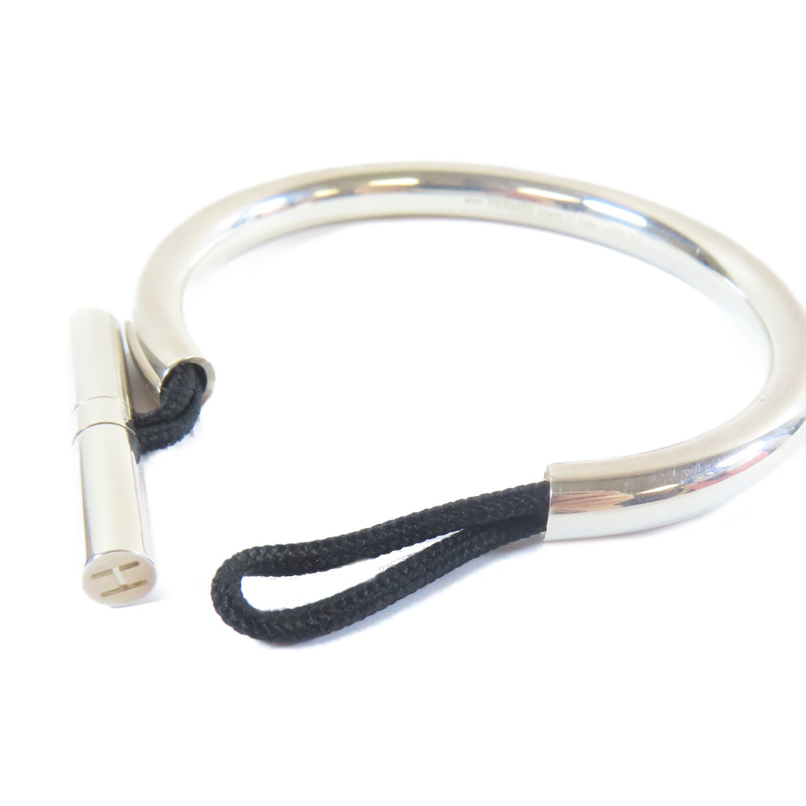 HERMES 【激減優惠】925純銀Cord Bracelet手鐲#16.25cm