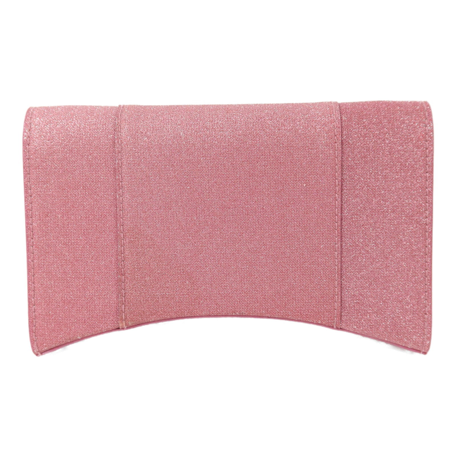 BALENCIAGA 牛皮皮革Hourless Mini Wallet Glitter銀扣鏈帶肩背袋