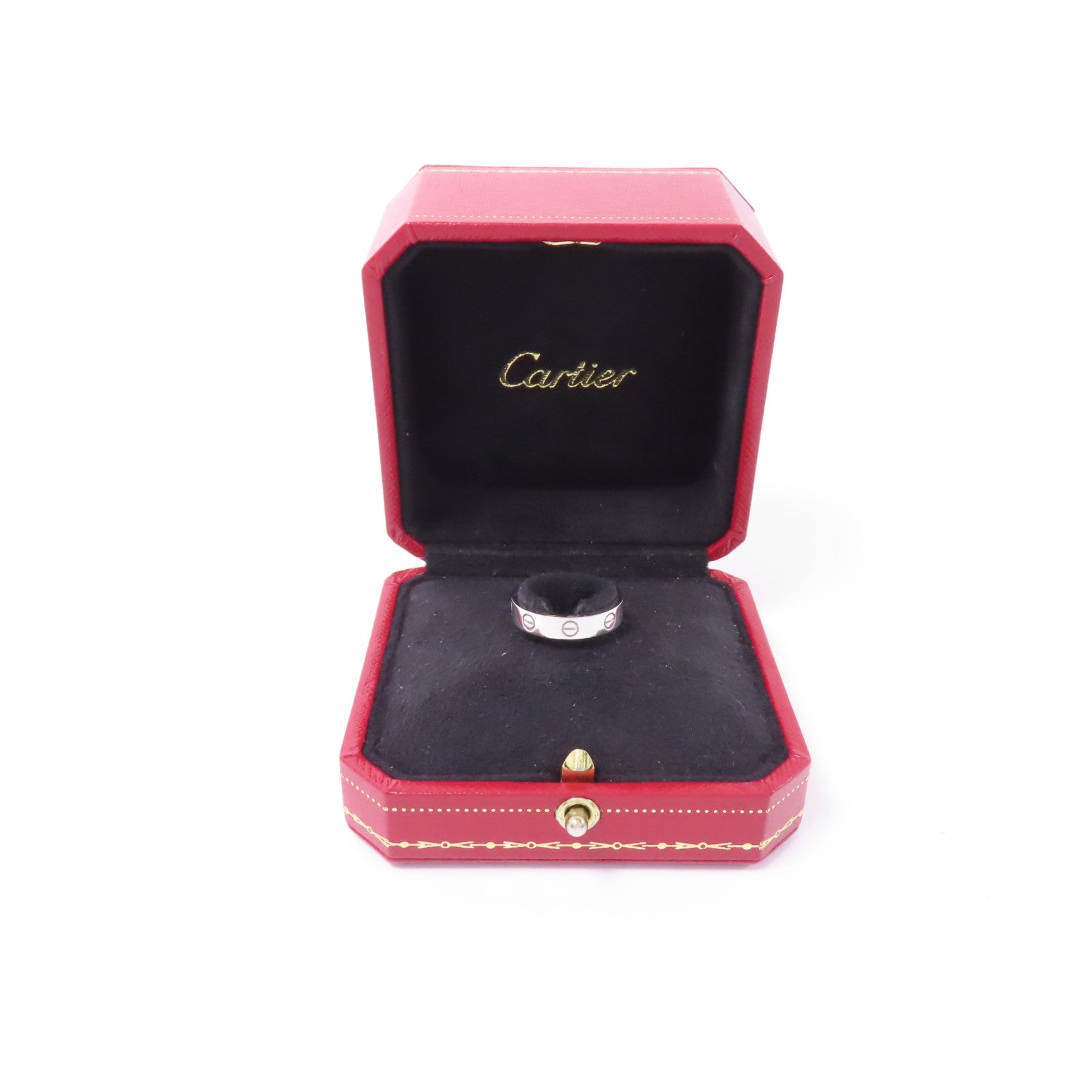 CARTIER 18K白金Love Ring戒指Cartier#52/US#6.25