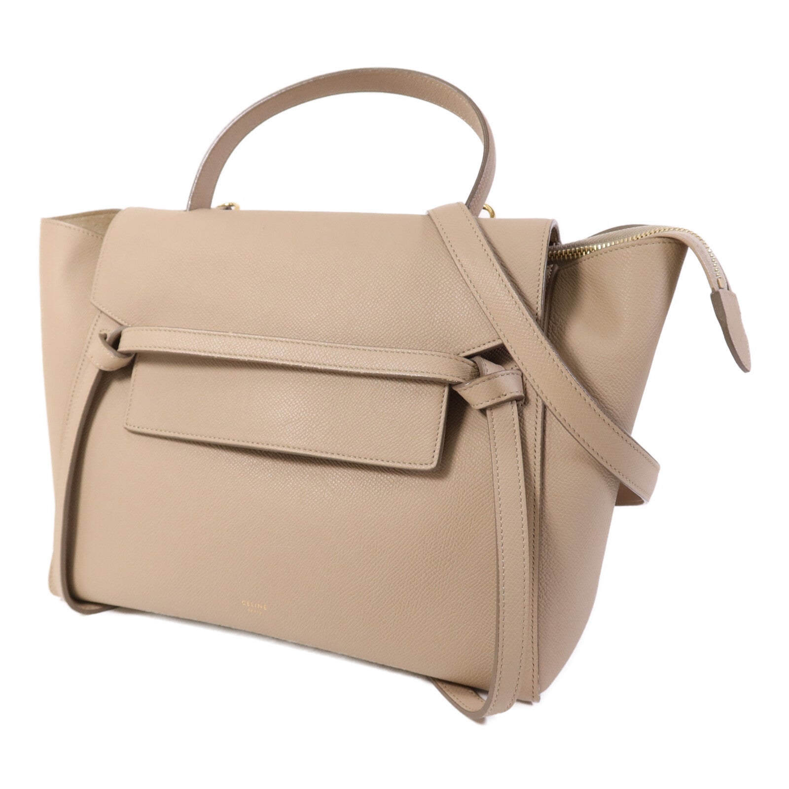 CELINE 牛皮皮革Belt Bag金扣手挽肩背兩用袋