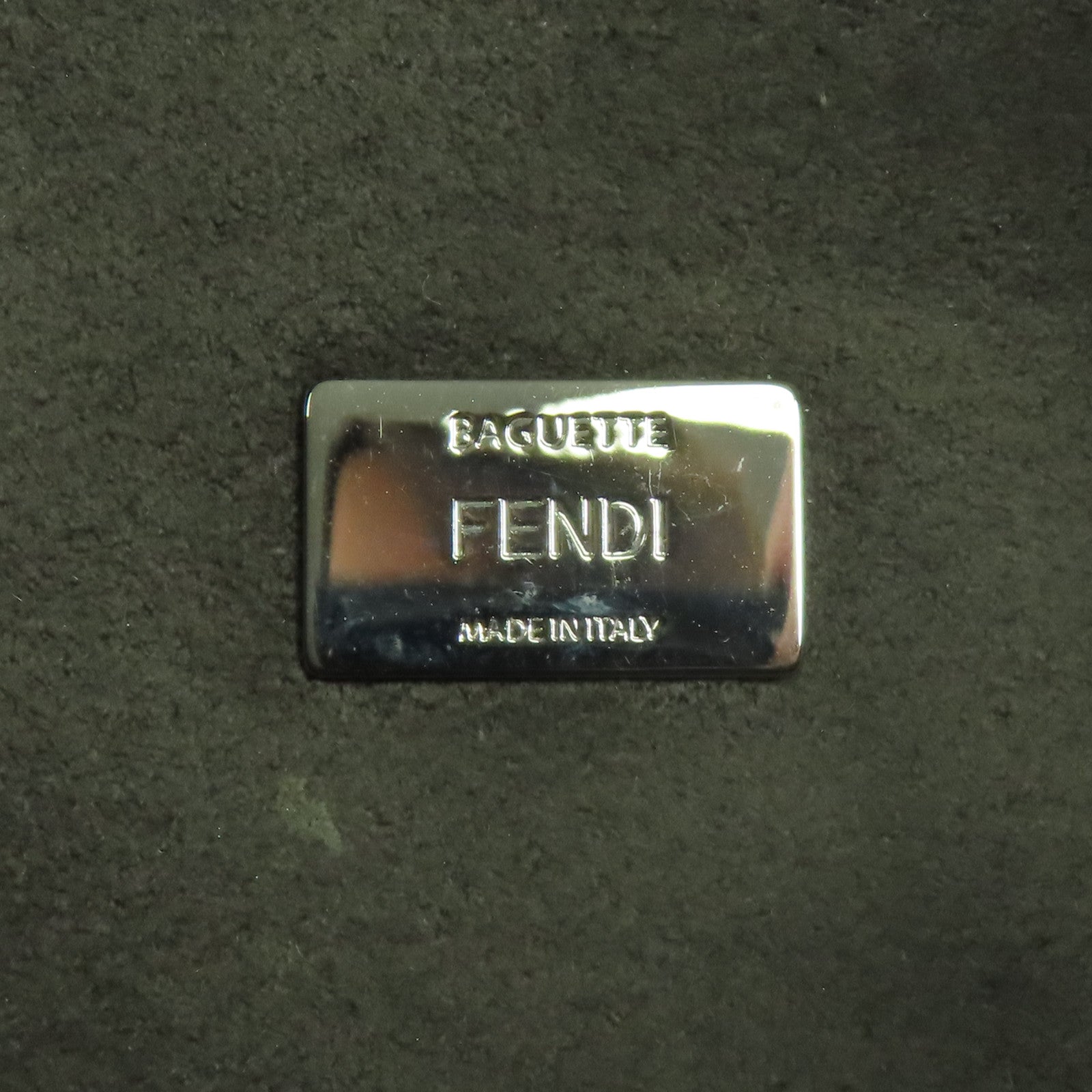 FENDI 牛皮皮革/狐狸毛Shoulder Bag銀扣肩背袋
