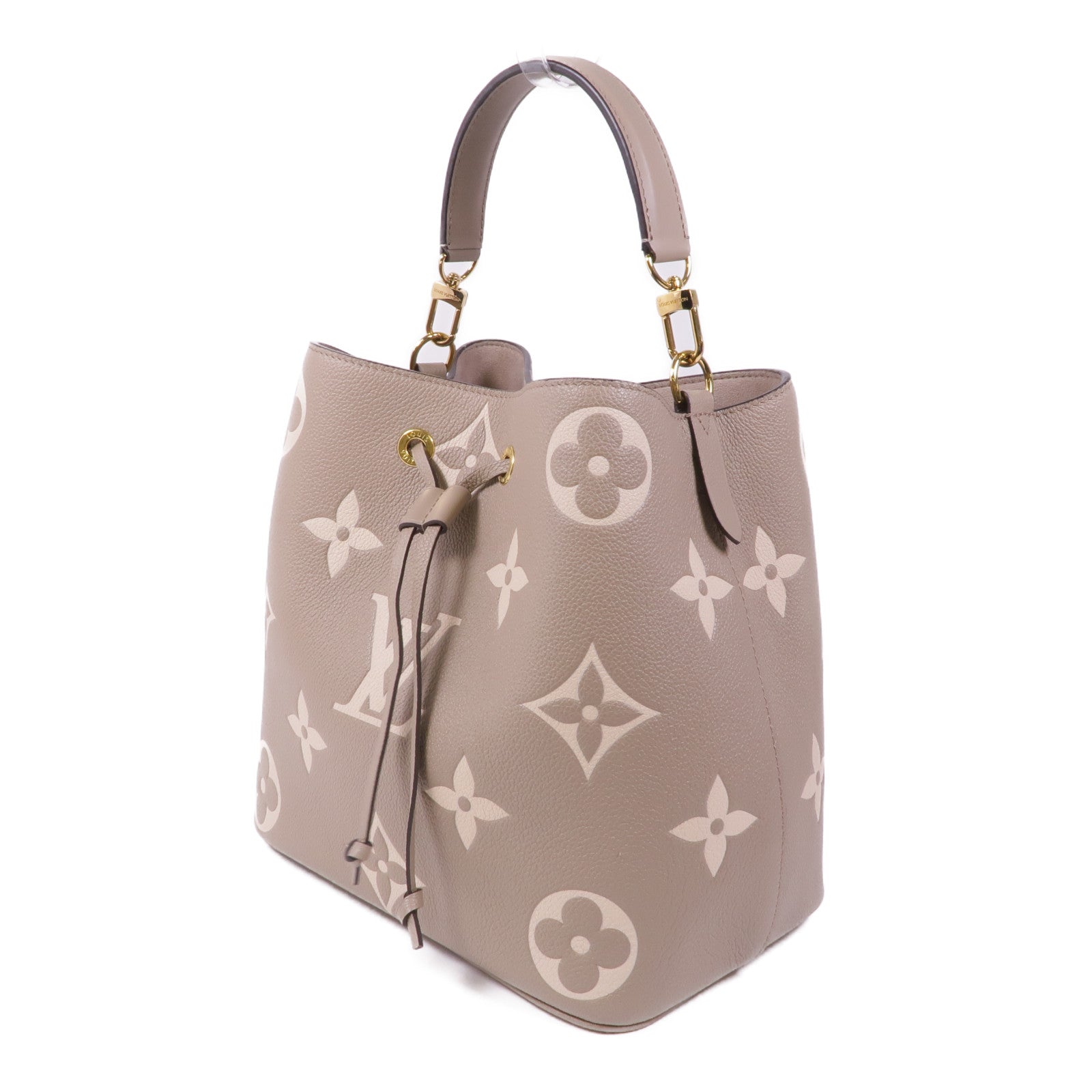 LOUIS VUITTON Monogram Empreinte Neo Noe MM金扣手挽肩背兩用袋