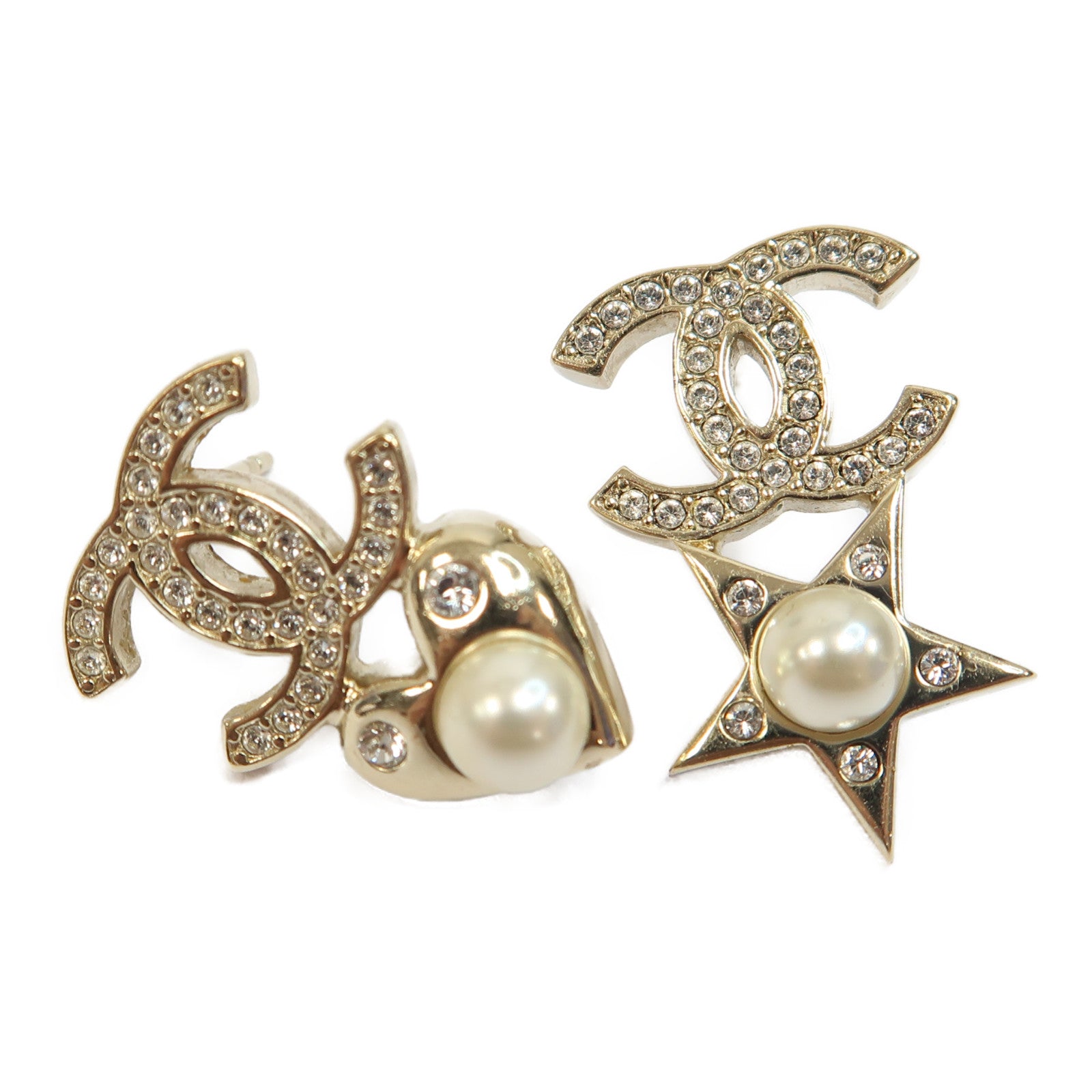 CHANEL 金屬Earrings耳環金色