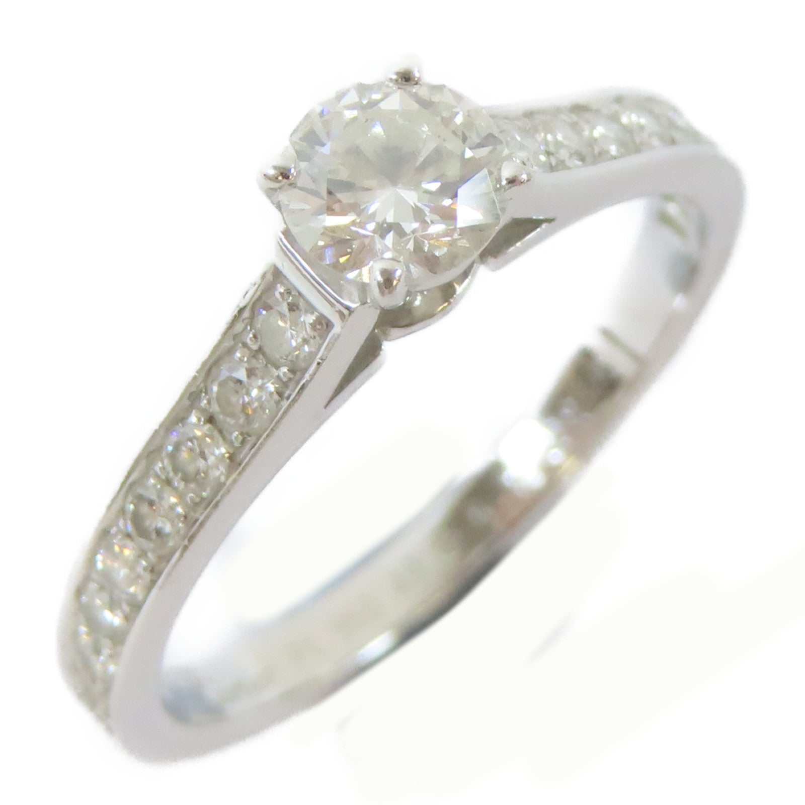 CARTIER 【激減優惠】950鉑金1895 Ring 0.32ct鑽石戒指Cartier#49/US#4.75