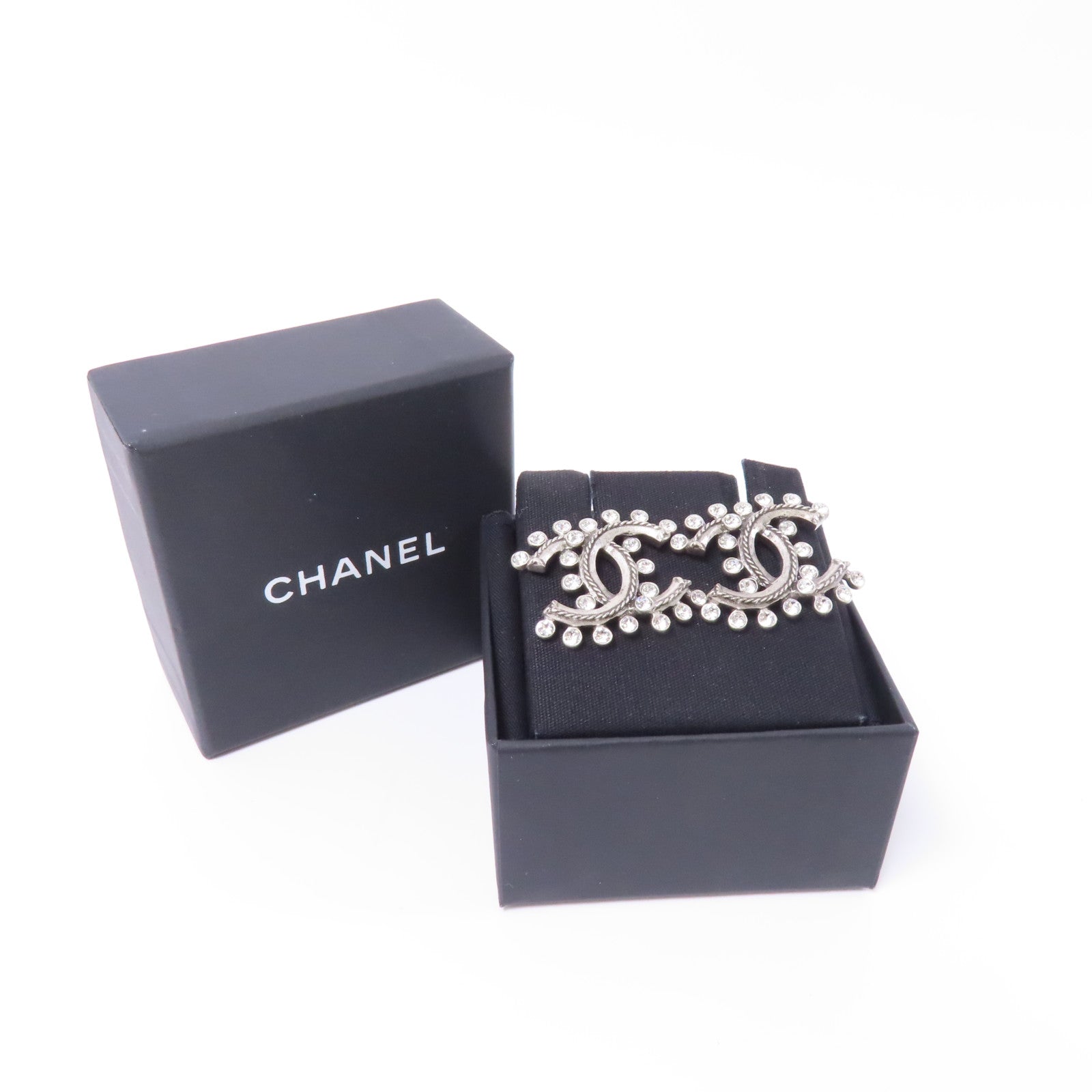 CHANEL 【激減優惠】PVC/金屬Earrings耳環白色/銀色