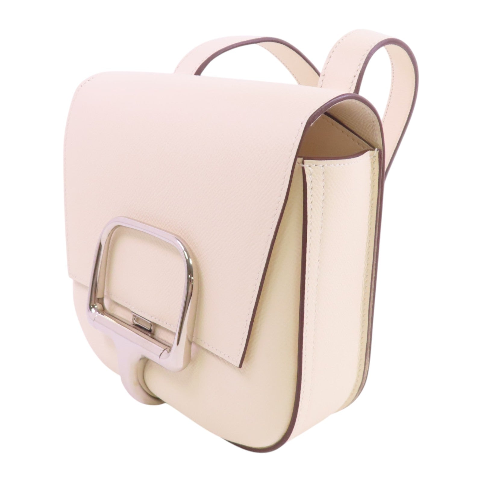 HERMES Epsom皮革Mini Della Shoulder Bag銀扣肩背袋