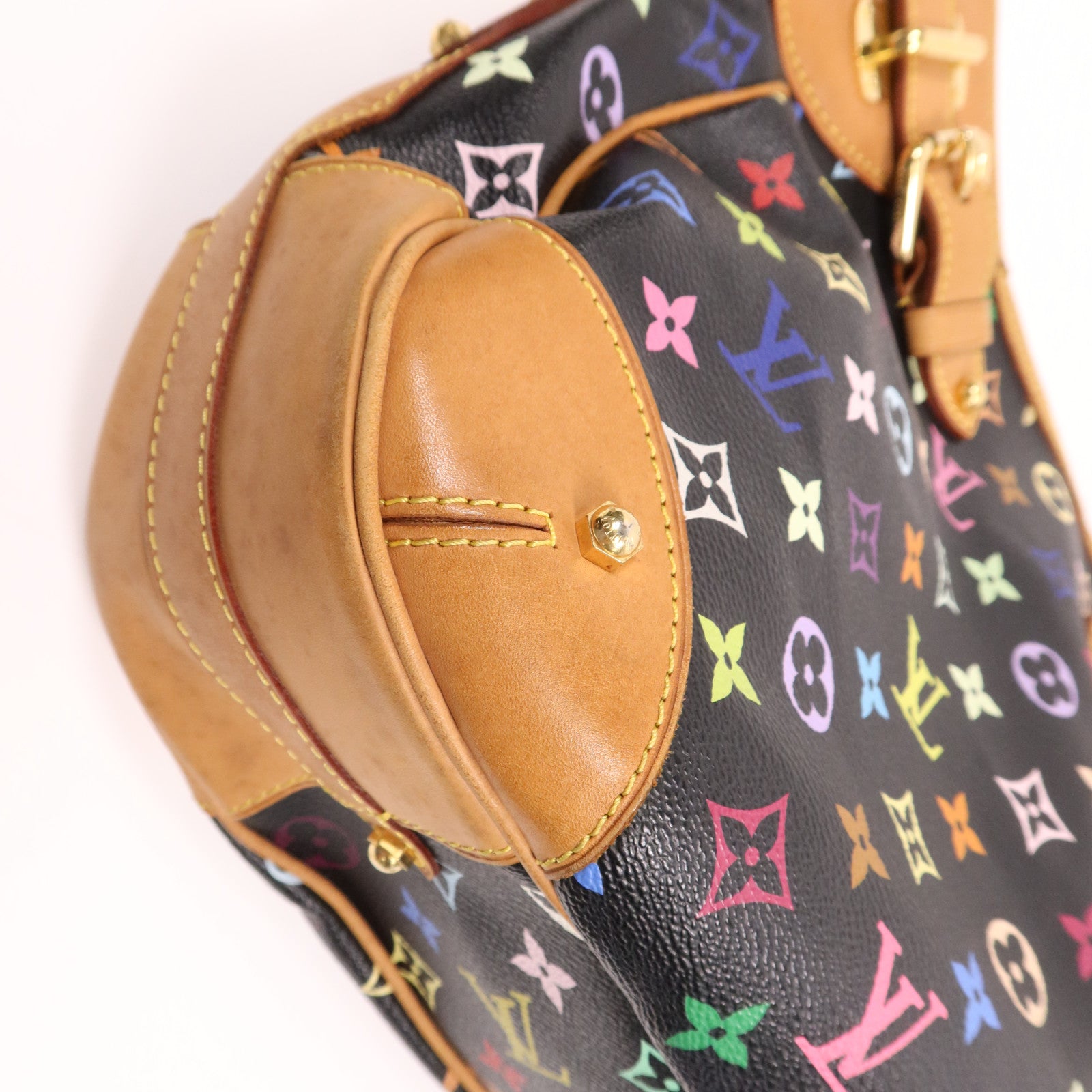 LOUIS VUITTON Monogram Multicolore Greta金扣肩背袋